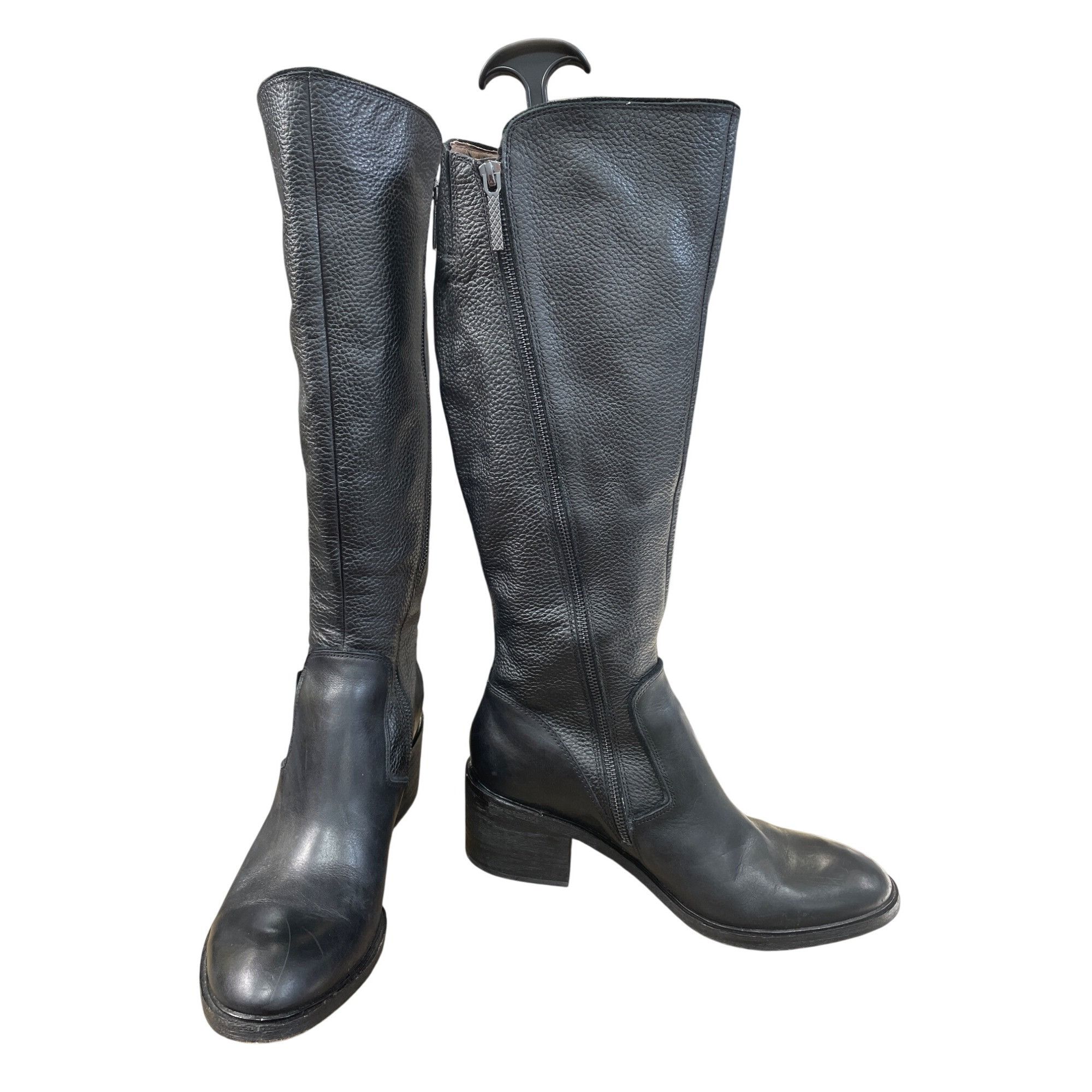 Donald Pliner Donald J Pliner Womens Black Leather Knee-High Boots Size 10 Size US 10 / IT 40 - 1 Thumbnail