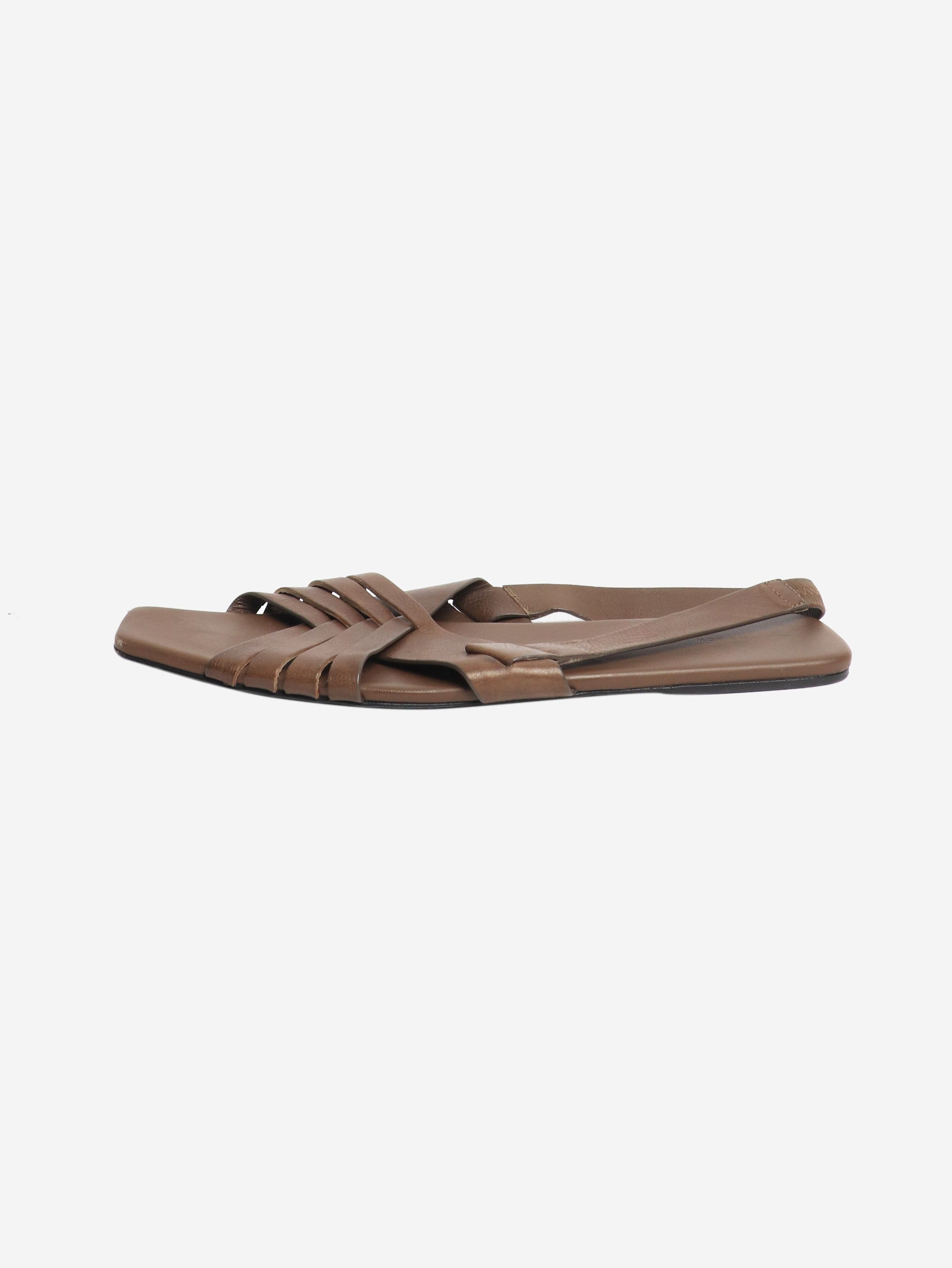 The Row Brown Meera slingback sandals - EU 40 Size US 9 / IT 39 - 1 Thumbnail