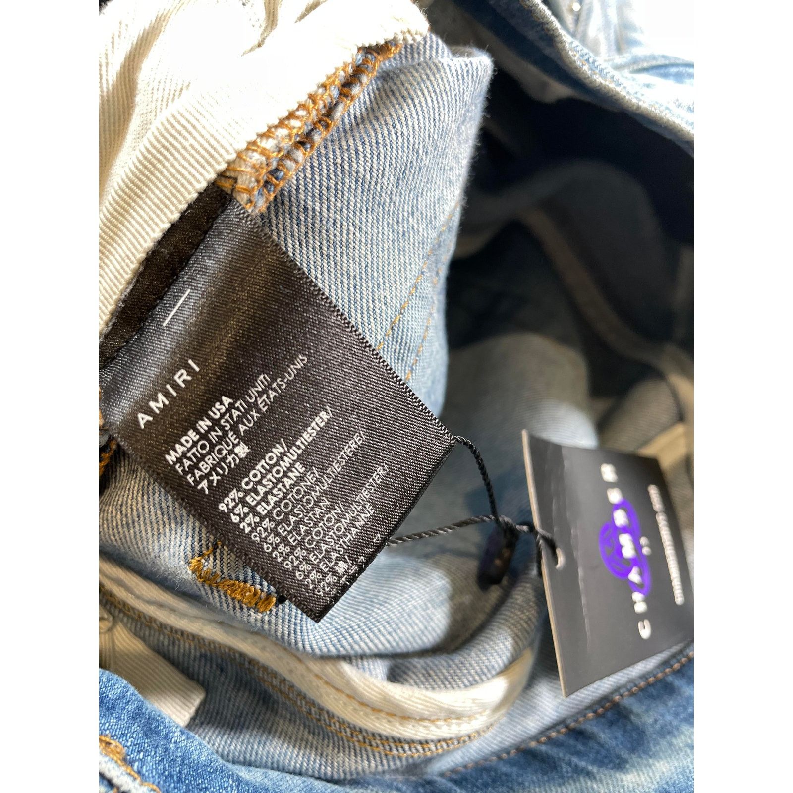 Amiri Amiri A Patch Light Wash Jeans Size US 34 / EU 50 - 4 Thumbnail