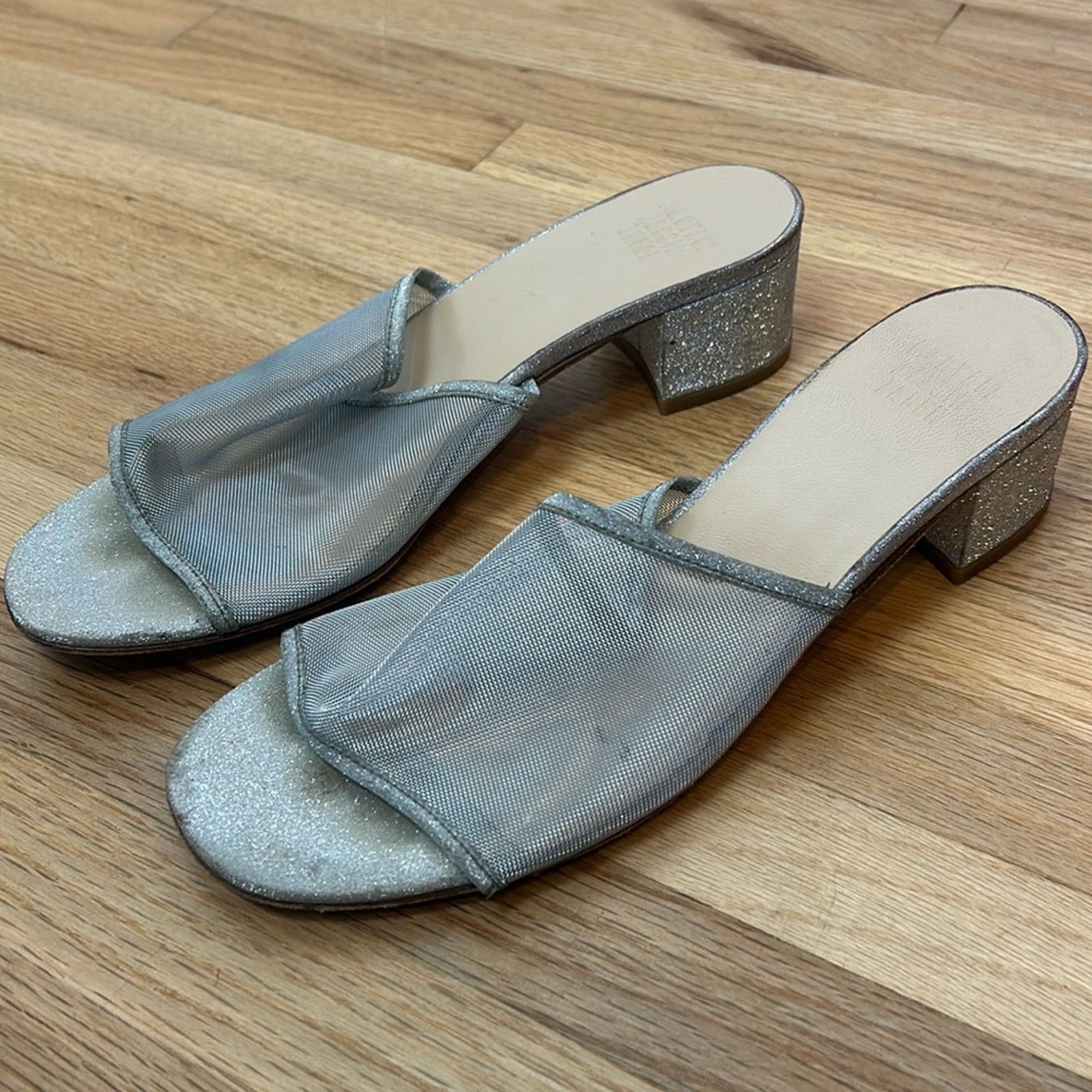 Maryam Nassir Zadeh Maryam Nassir Zadeh Sophie Mesh Sandals Silver Sparkle Size US 8 / IT 38 - 3 Thumbnail