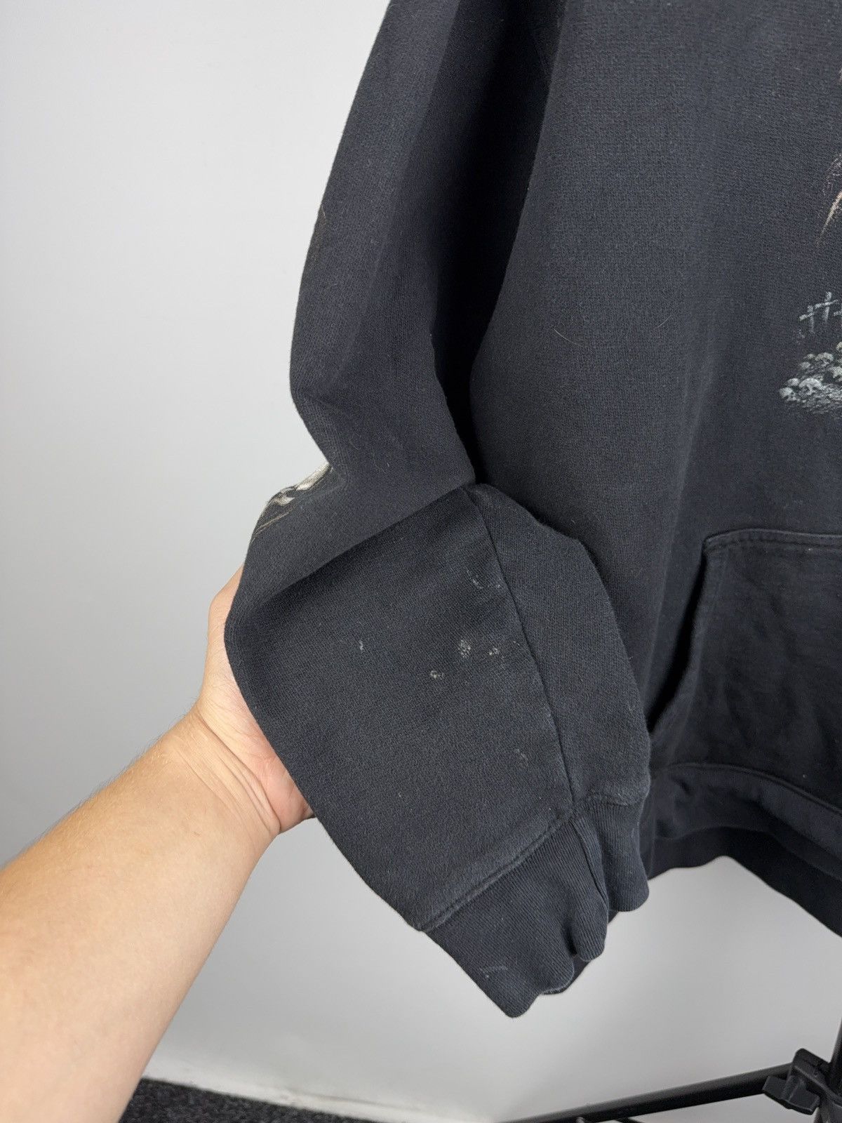 Harley Davidson Vintage 90s Faded Biker Death on Harley Logo Moto Hoodie Size US L / EU 52-54 / 3 - 7 Thumbnail