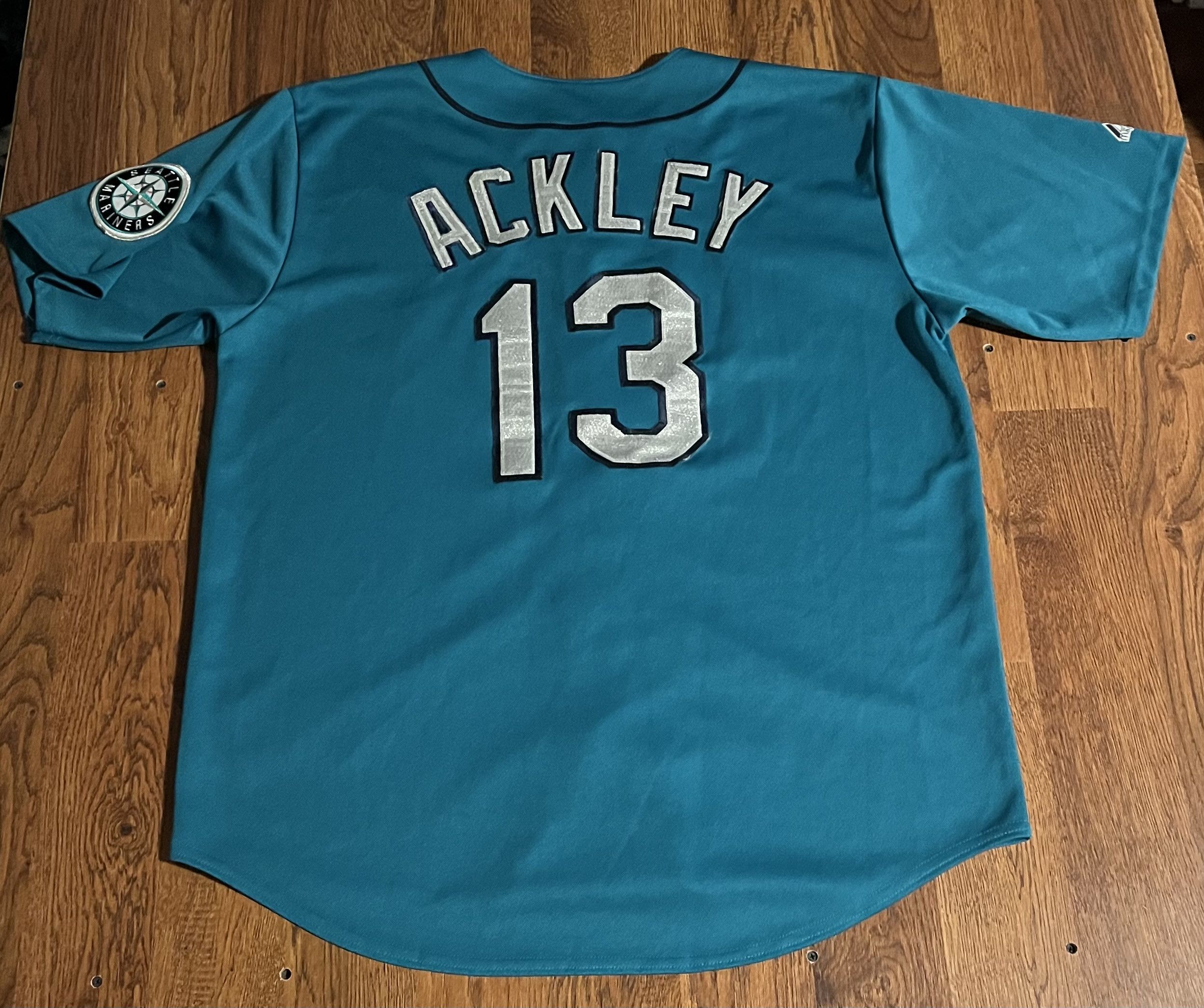 Majestic Majestic Seattle Mariners Dustin Ackley 13 Jersey MLB Size US XL / EU 56 / 4 - 2 Thumbnail