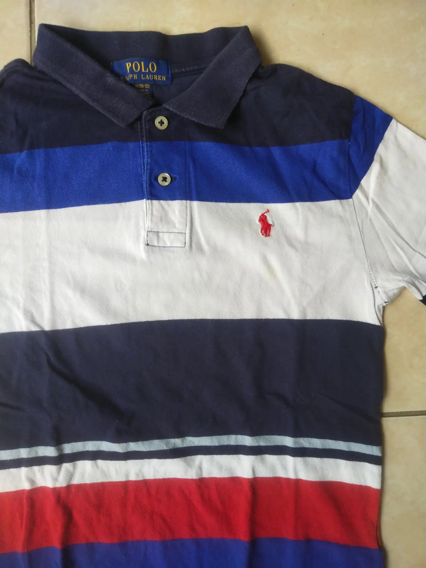 Polo Ralph Lauren Polo Ralph Lauren Striped Mixed Colors Youth Polo Shirt Size S / US 4 / IT 40 - 2 Thumbnail