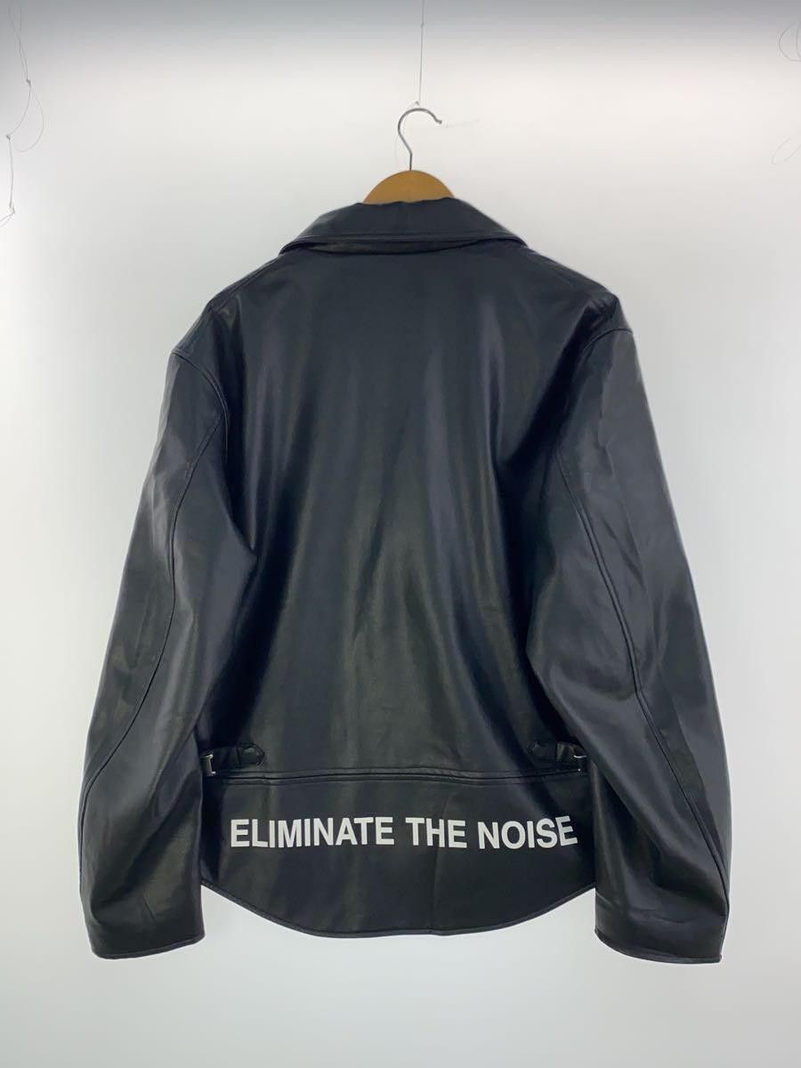 image of Undercover Gu Eliminate The Noise Leather Jacket in Black, Men's (Size XL)