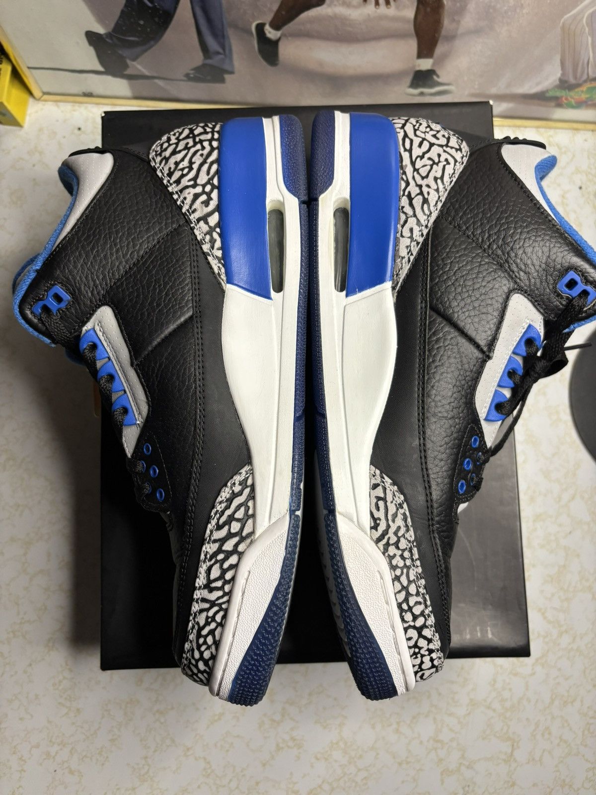 Jordan Brand Jordan Retro 3 ‘sport blue’ Size US 11 / EU 44 - 3 Thumbnail