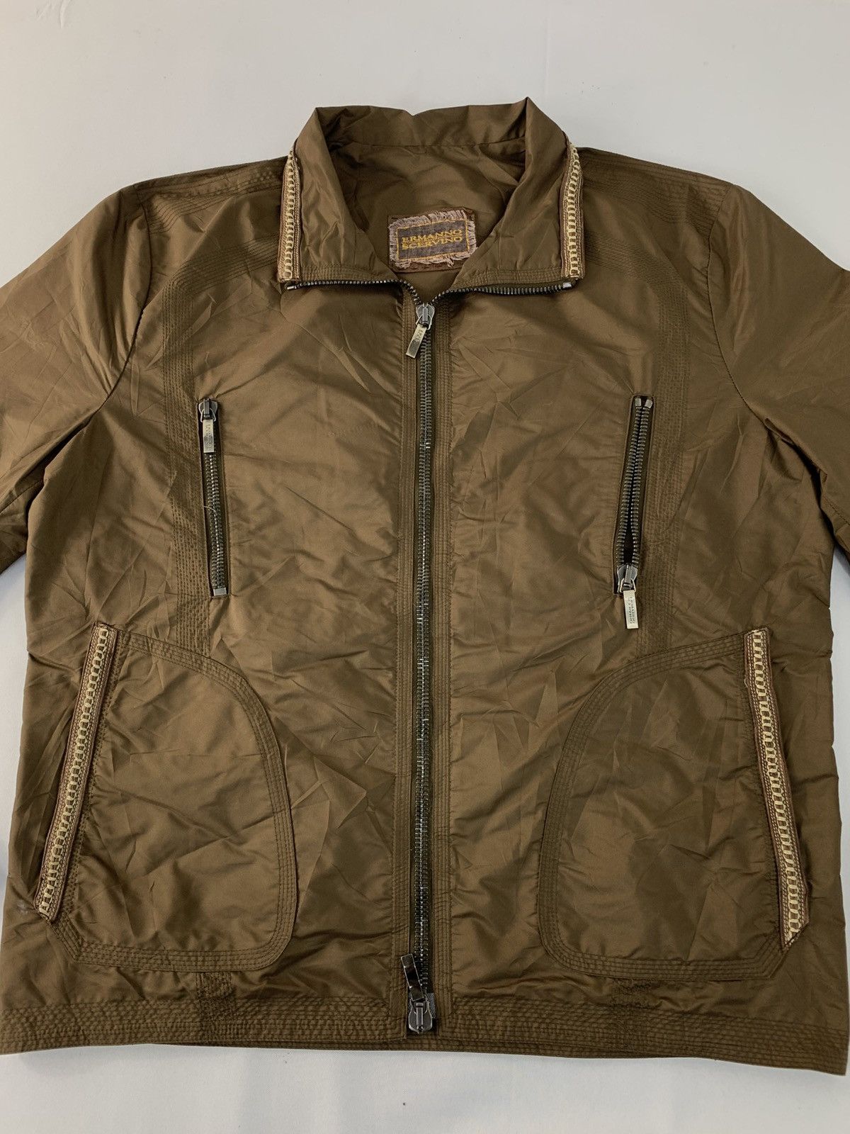 Ermanno Scervino Ermanno Scervino Quilted Brown Jacket Italian Made Size US M / EU 48-50 / 2 - 3 Thumbnail