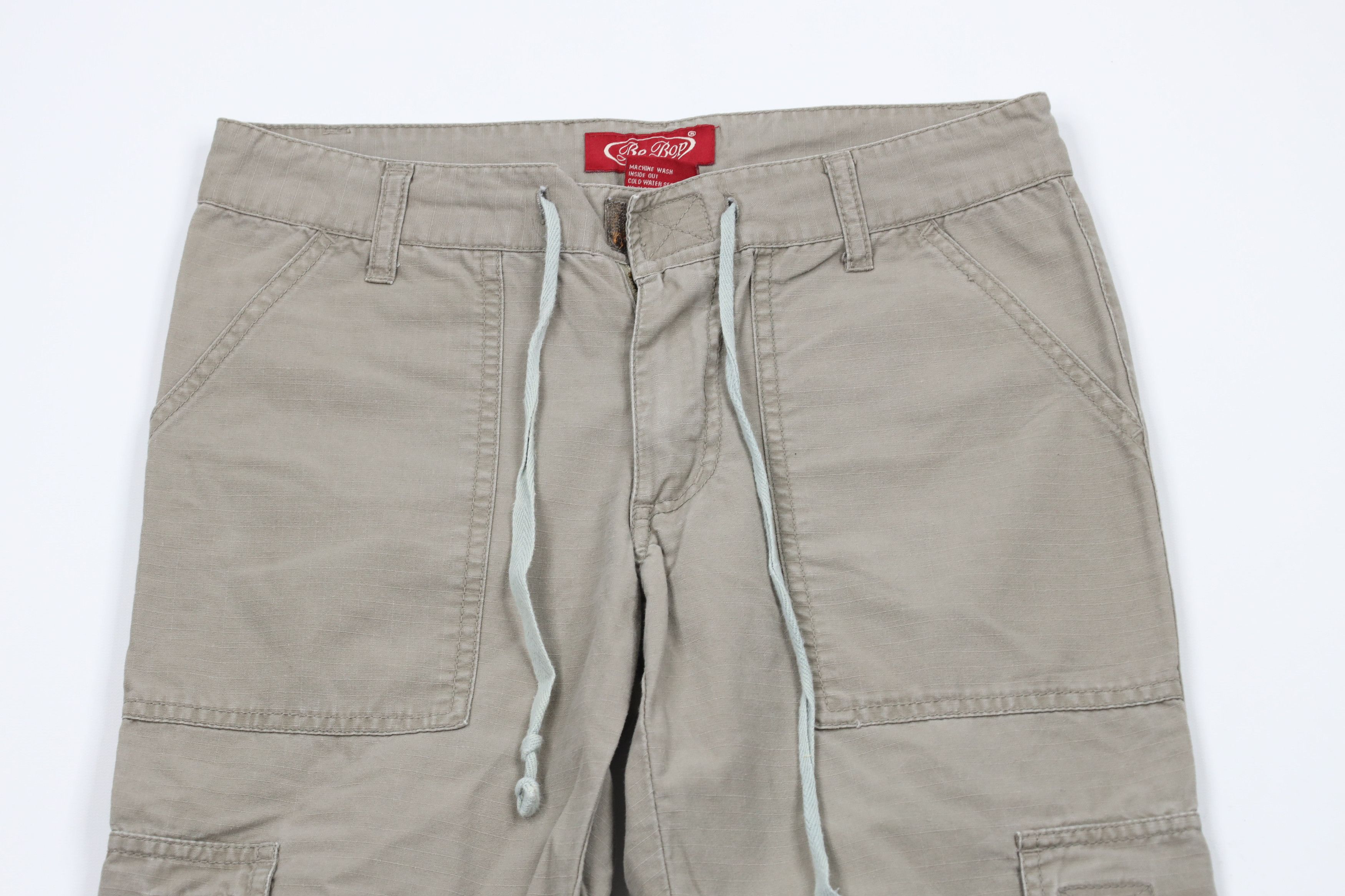 Vintage Vintage 90s Y2K Streetwear Doll Ripstop Flared Cargo Pants Size 26" / US 2 / IT 38 - 2 Thumbnail