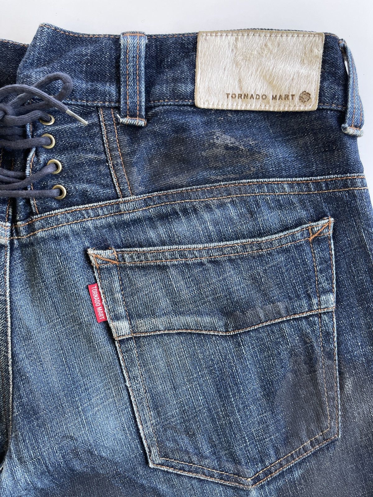 Tornado Mart Tornado Mart Flare Waxed Jeans Size US 33 - 8 Thumbnail