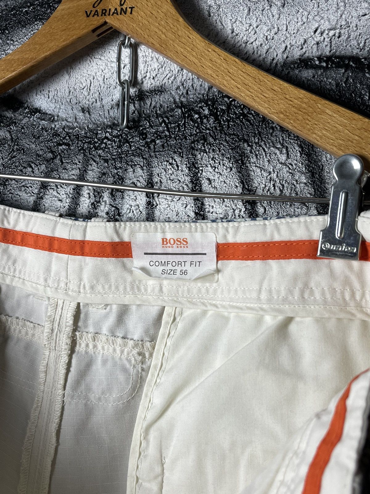 Hugo Boss Hugo Boss Comfort Fit Vintage White Cargo Shorts Size 56 Size US 38 / EU 54 - 7 Thumbnail