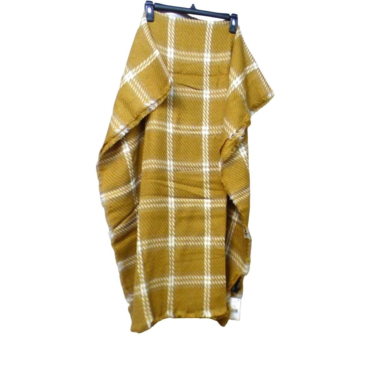 Other Cejon Heritage Plaid Blanket Scarf, 20”x76”, Camel Size ONE SIZE - 7 Thumbnail