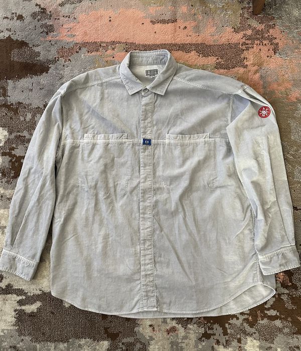 Cav Empt CAV EMPT OVERDYE CORD DESIGN BIG SHIRT grey Xl | Grailed