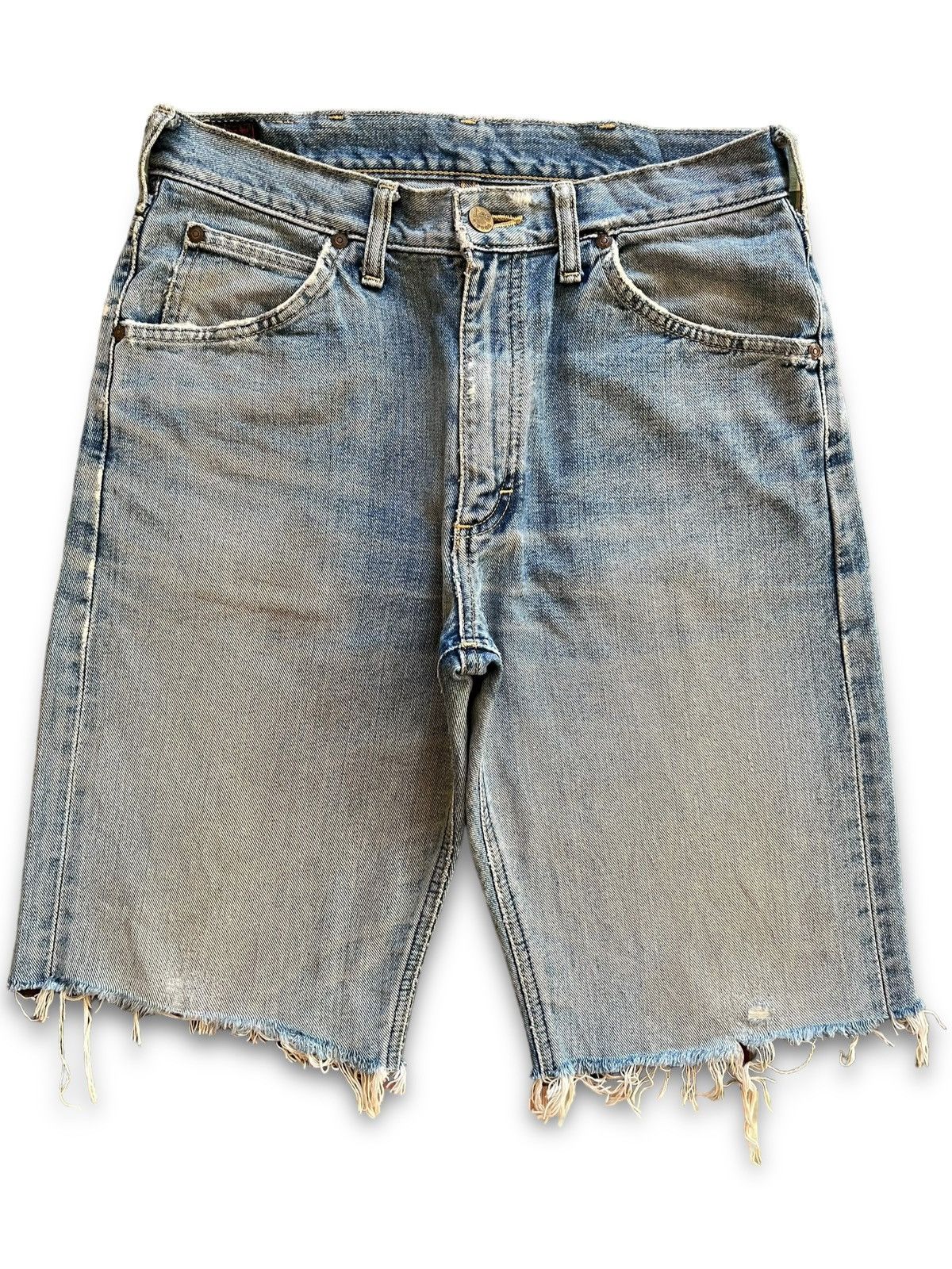 Lee Vintage 80s Lee Riders Selvedge Sanforized Baggy Jean Shorts Size US 29 - 1 Thumbnail