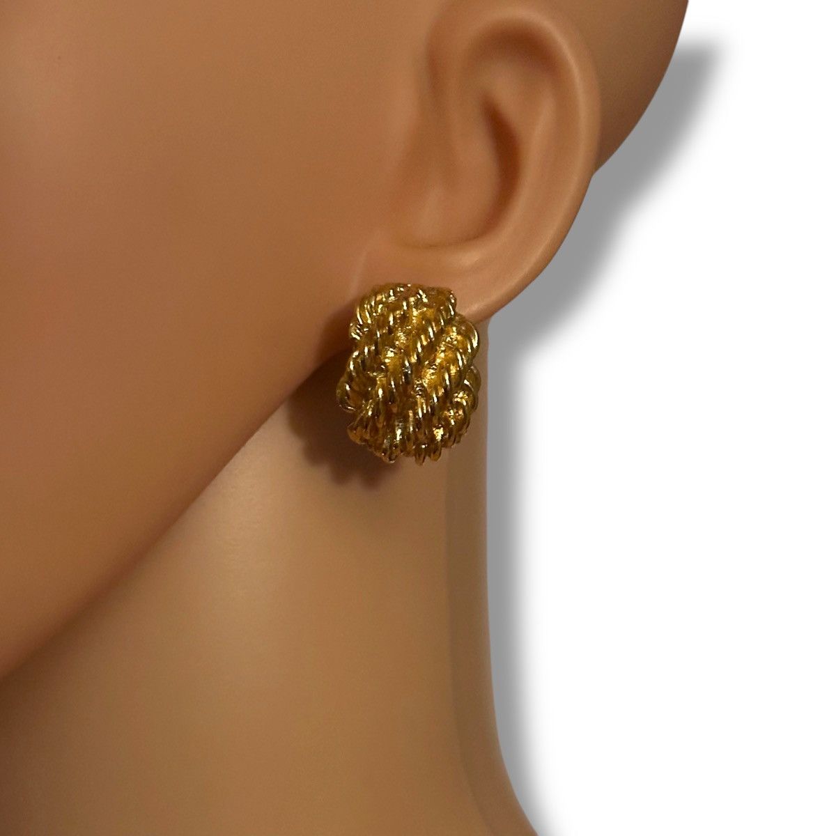 Other × Vintage Vintage Napier curved rope earrings Size ONE SIZE - 3 Thumbnail