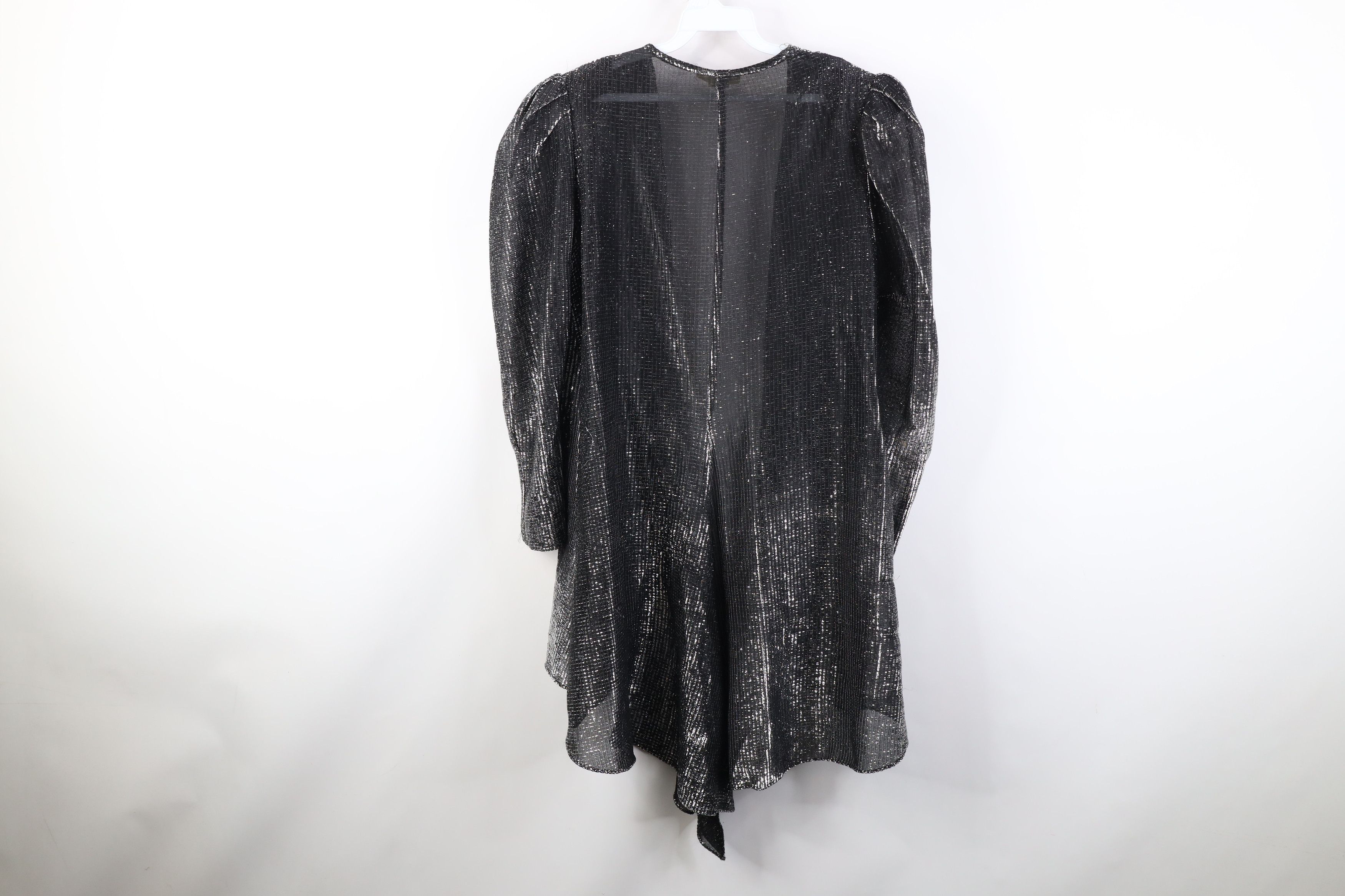 Vintage Vintage 80s Streetwear Puff Sleeve Metallic Open Jacket USA Size XXL / US 16-18 / IT 52-54 - 10 Thumbnail