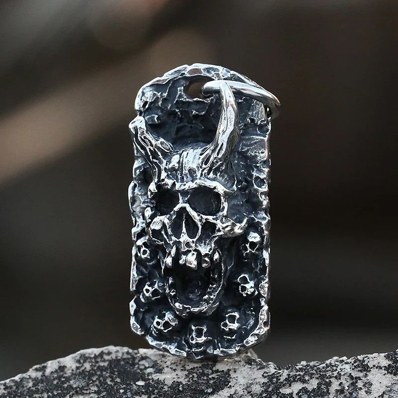 Japanese Brand × Jewelry Rock More Skull Pendant Necklace Size ONE SIZE - 4 Thumbnail