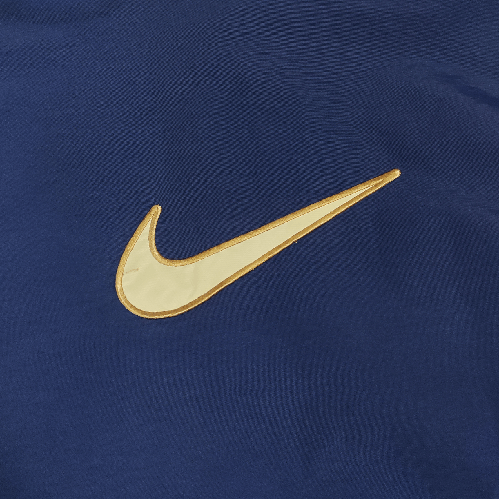 Nike × Vintage 90s Vintage Nike Big Swoosh Logo Denim Jacket Rare Size XL Size US XL / EU 56 / 4 - 9 Thumbnail