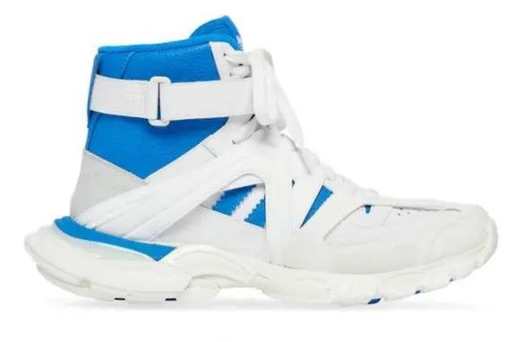 Adidas × Balenciaga o1in1g0924 Track Forum Sneakers in White & Blue Size US 12 / EU 45 - 2 Thumbnail