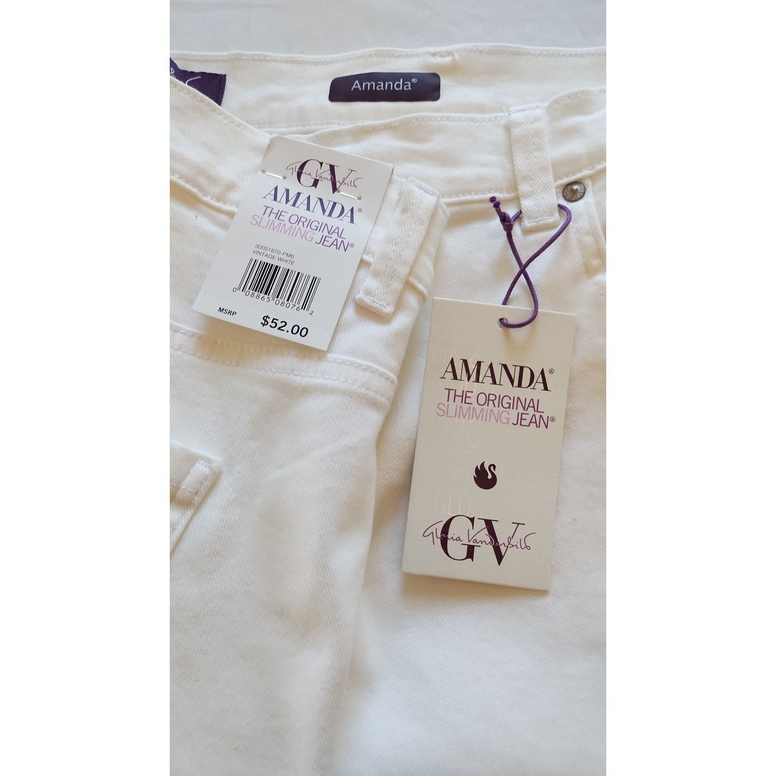 Gloria Vanderbilt NWT Gloria Vanderbilt Slimming Jeans Women Size 24W White Size 24" / US 00 / IT 34 - 14 Thumbnail