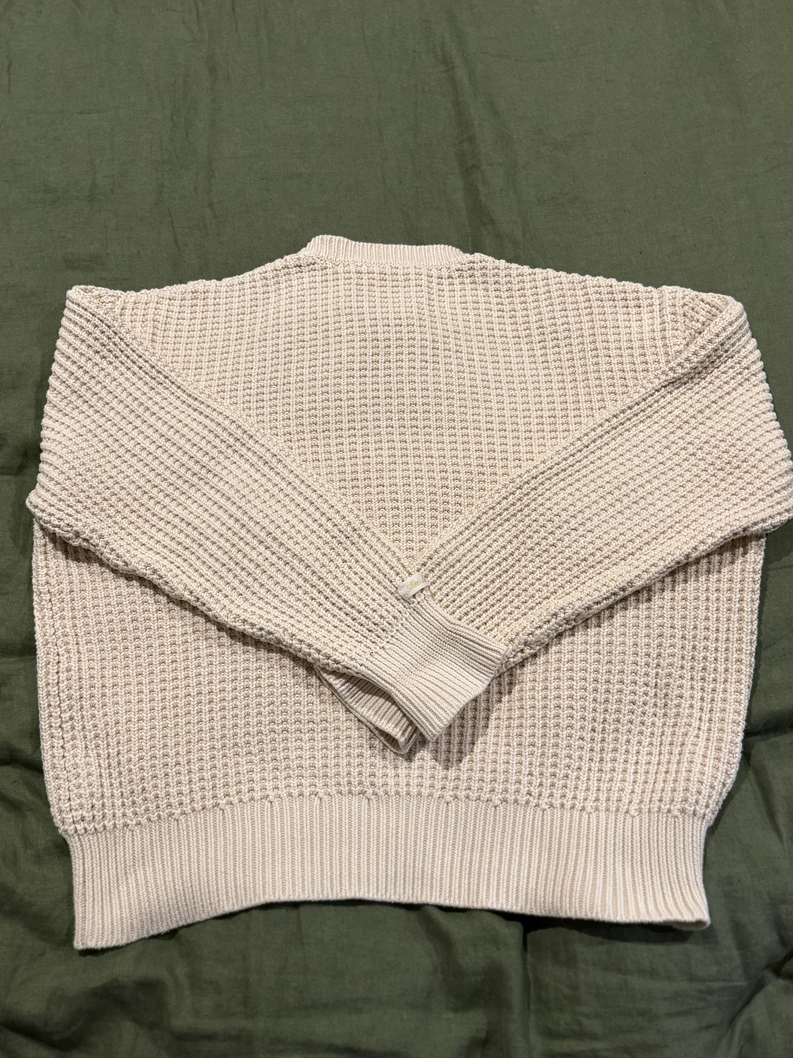 Aime Leon Dore Aime Leon Dore Cream Waffle Knit Sweater Size US L / EU 52-54 / 3 - 7 Thumbnail
