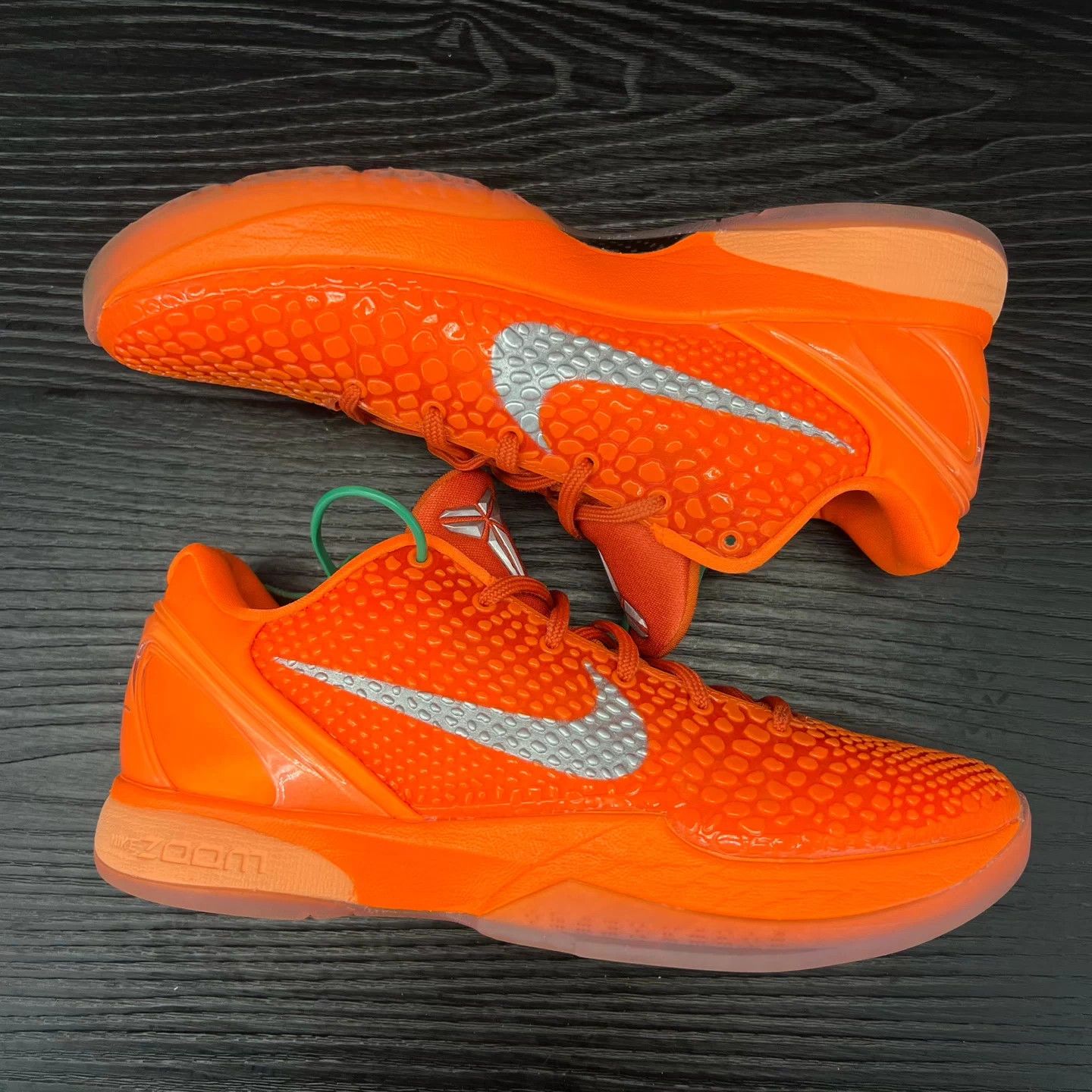 Nike ZK6 Orange Silver 41 Indoor Worn Size US 8 / EU 41 - 7 Thumbnail