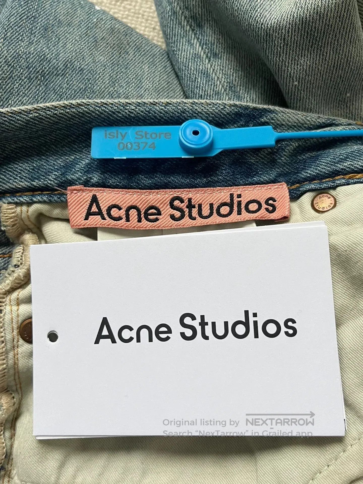 Acne Studios acne studios baggy low-rise wide-leg jeans. Size US 44 / EU 60 - 4 Thumbnail