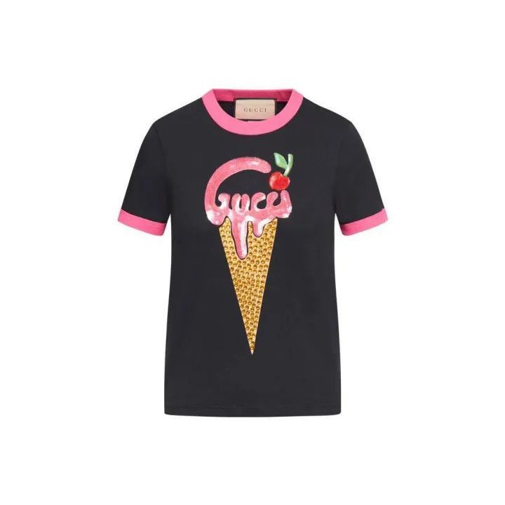 Gucci Gucci Logo Short Sleeve T-Shirt for Women-2507 Size S / US 4 / IT 40 - 8 Thumbnail