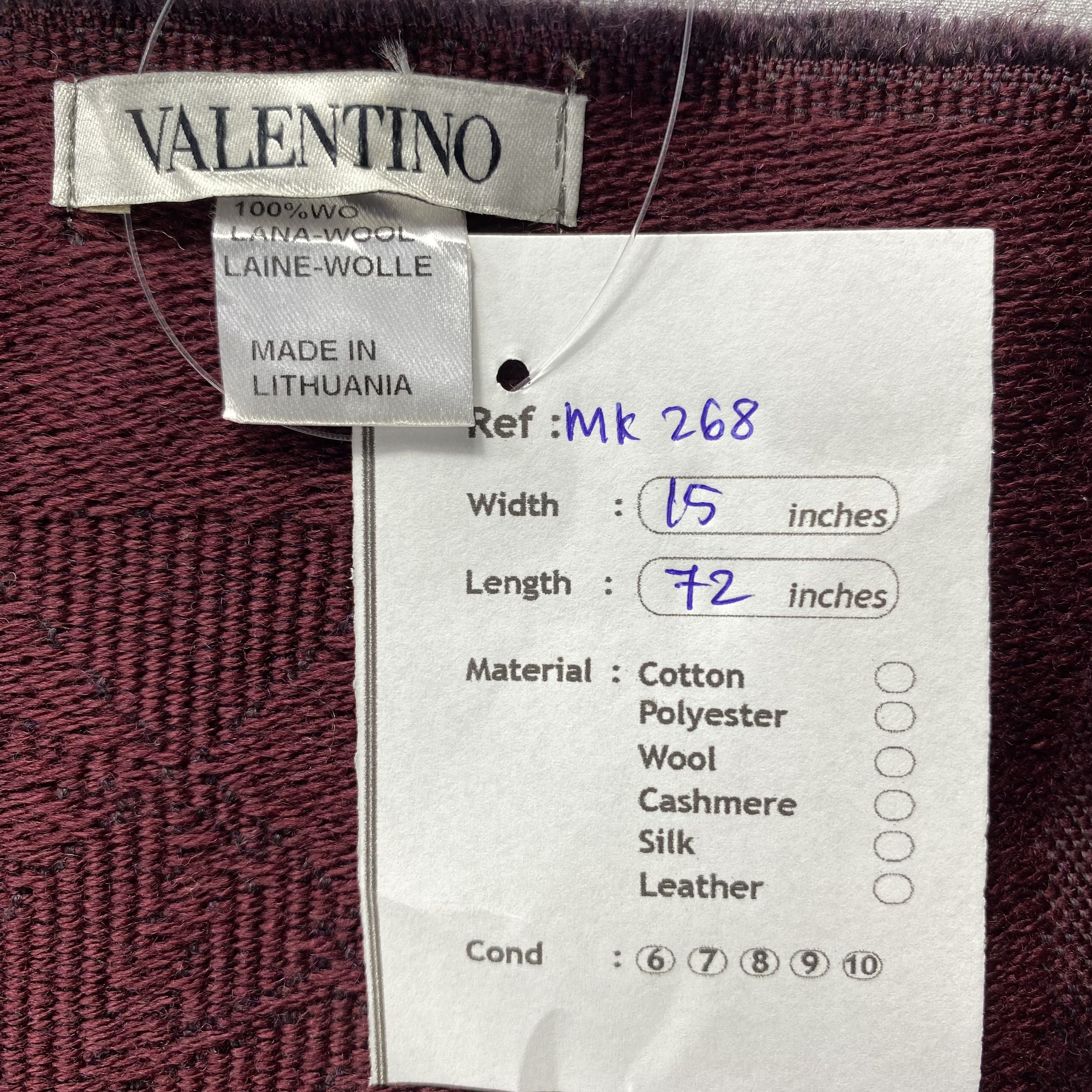 Valentino Valentino Scarf Neck Wrap Wool Muffler Size ONE SIZE - 7 Thumbnail