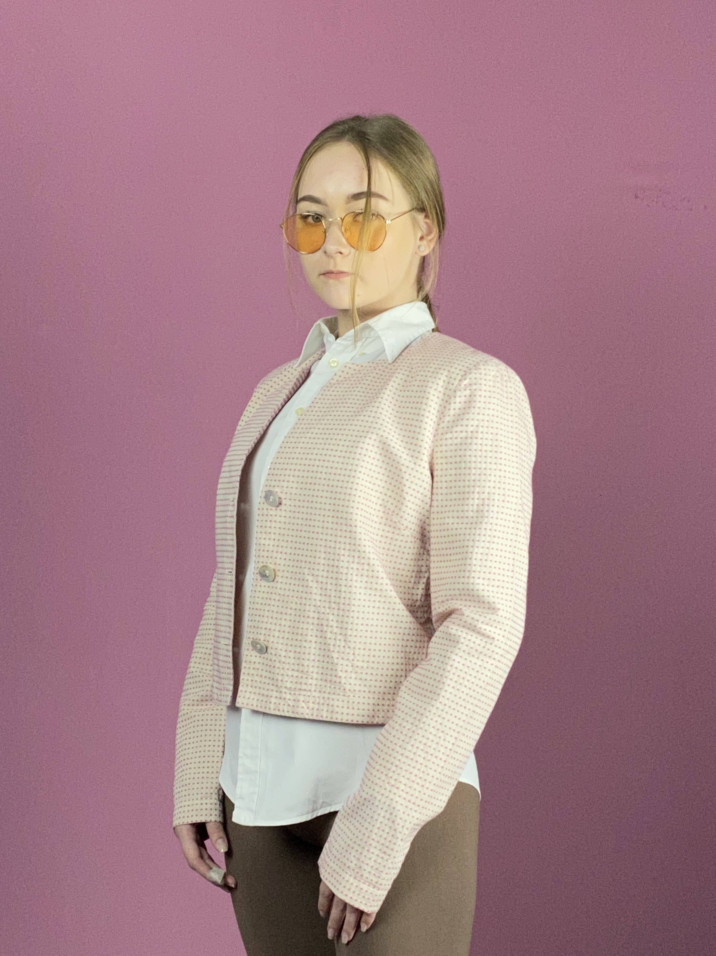 Armani Exchange × Giorgio Armani Armani Jeans Vintage Women's Polka Dot Blazer Jacket Size 42 Size M / US 6-8 / IT 42-44 - 2 Thumbnail