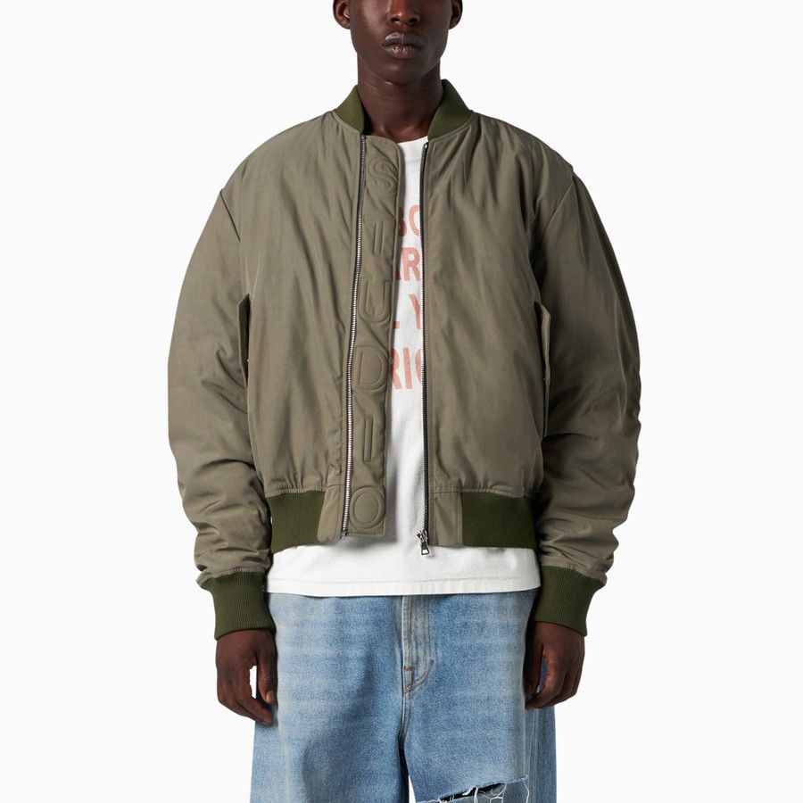 1989 STUDIO o1d2blof1124 Bomber Jacket in Army Green Size US XXL / EU 58 / 5 - 3 Thumbnail