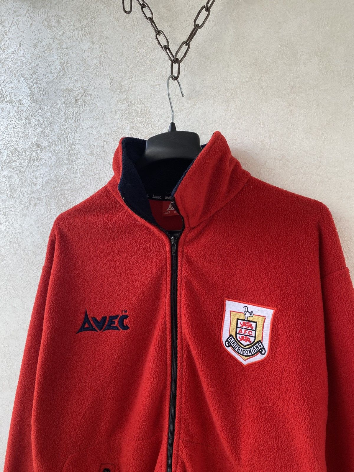 Other Vintage Airdrieonians FC Avec Fleece Soccer Training Jacket Size US S / EU 44-46 / 1 - 5 Thumbnail