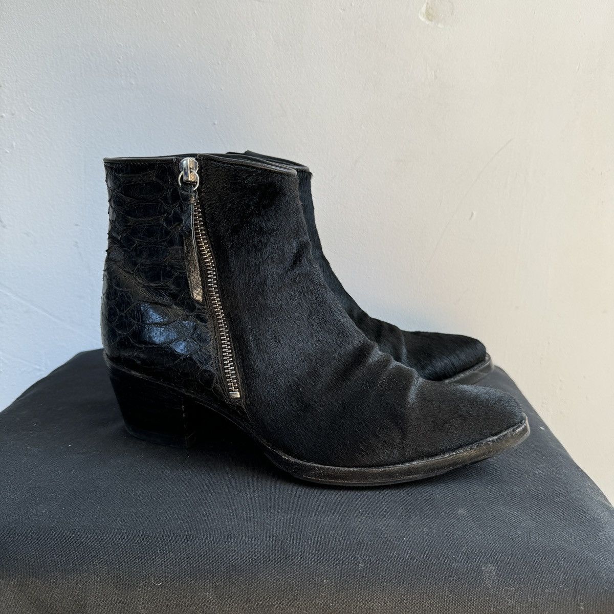 Sendra Notabene by Sendra Pony Crocodile Leather Cowboy Boots Size US 10 / IT 40 - 5 Thumbnail