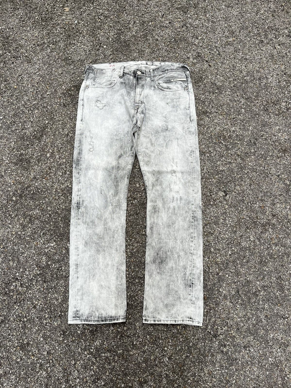 Hysteric Glamour Replay Maestro Denim Acid Washed Vintage Y2K Jeans Size US 34 / EU 50 - 1 Thumbnail