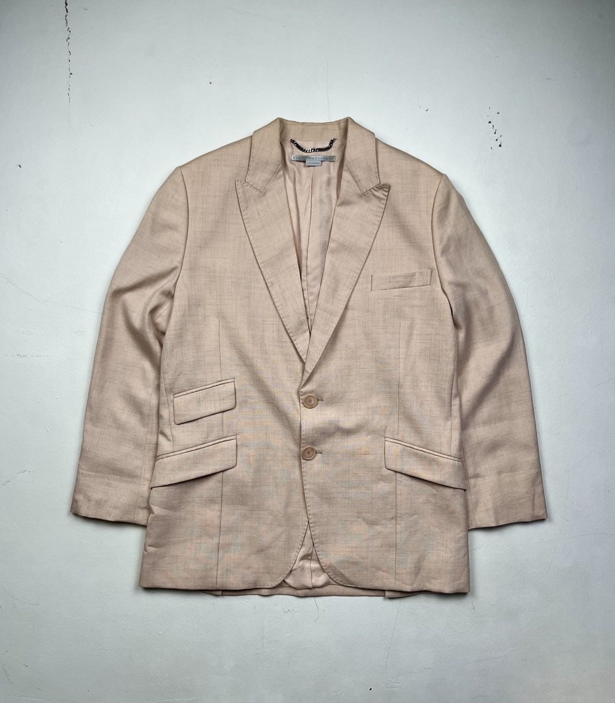 Stella McCartney Stella McCartney 2018 Viscose-Linen Tailored Blazer Size XXS / US 00 / IT 34 - 1 Thumbnail