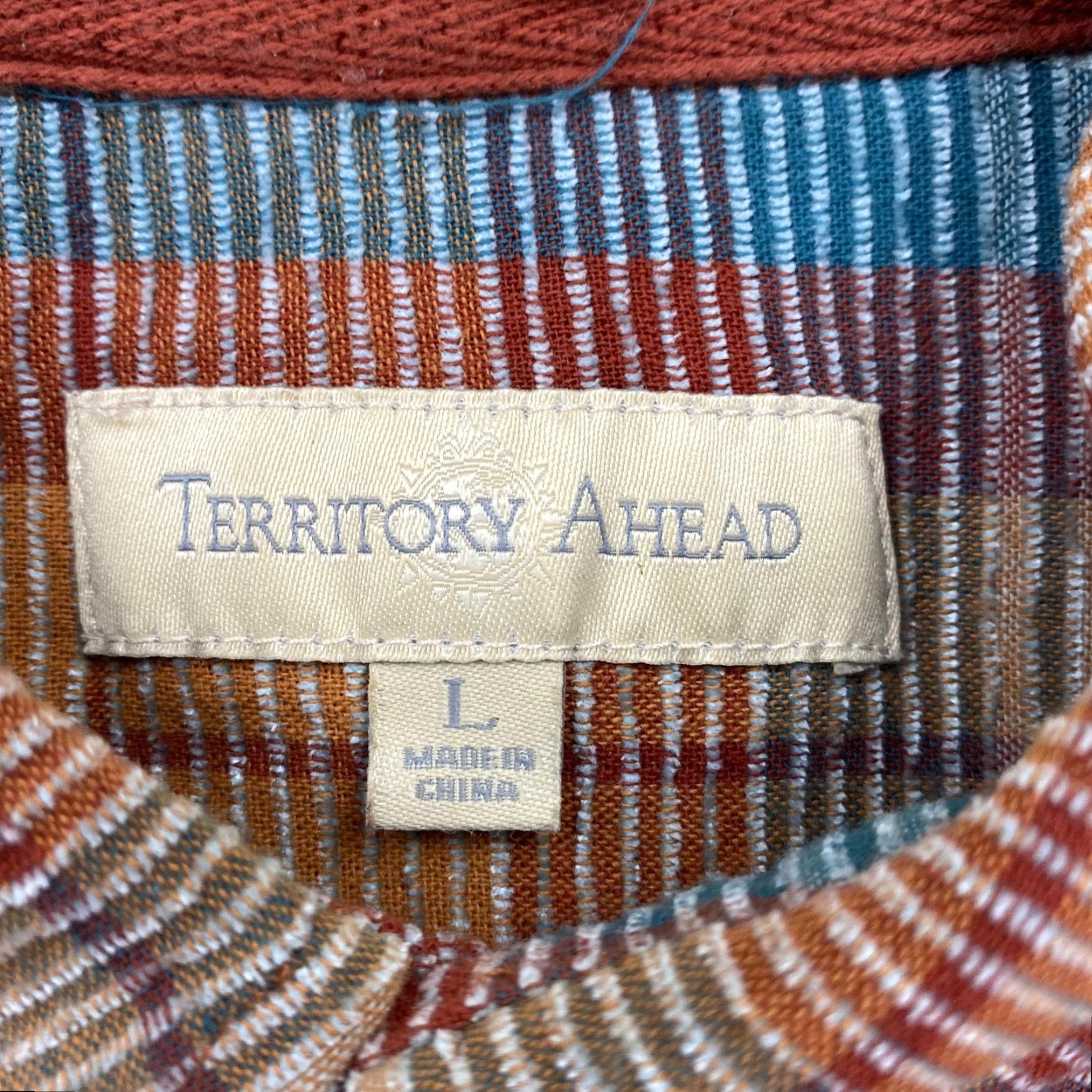 The Territory Ahead Territory Ahead Shirt Mens Large Multicolor Plaid Button-Down Long Sleeve Casual Size US L / EU 52-54 / 3 - 4 Thumbnail