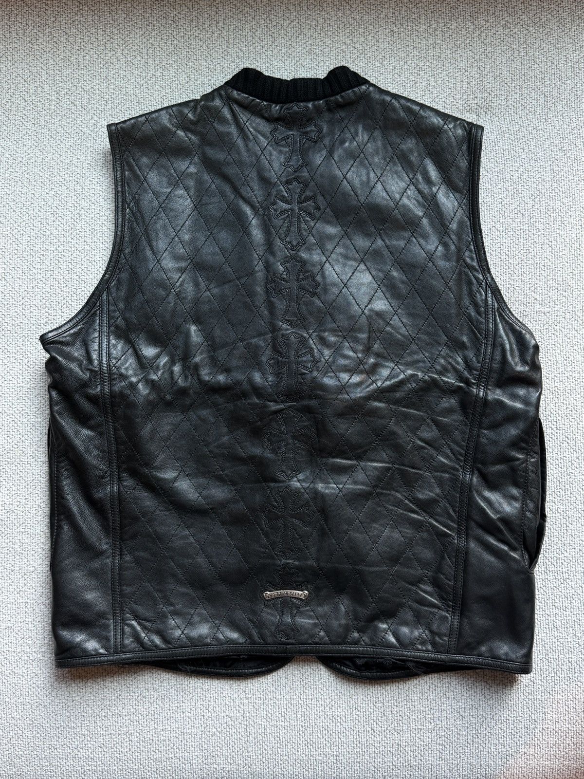 Chrome Hearts Chrome Hearts Leather Papa Vest Black Size US M / EU 48-50 / 2 - 2 Thumbnail