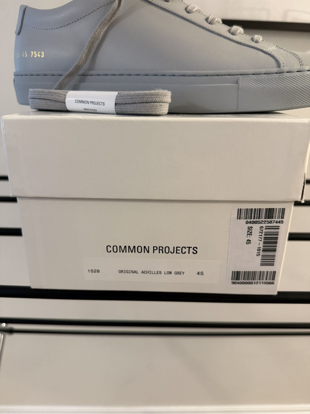 Common Projects Common Projects Achilles Low-Top Sneakers in Light Gray Size US 11.5 / EU 44-45 - 6 Thumbnail