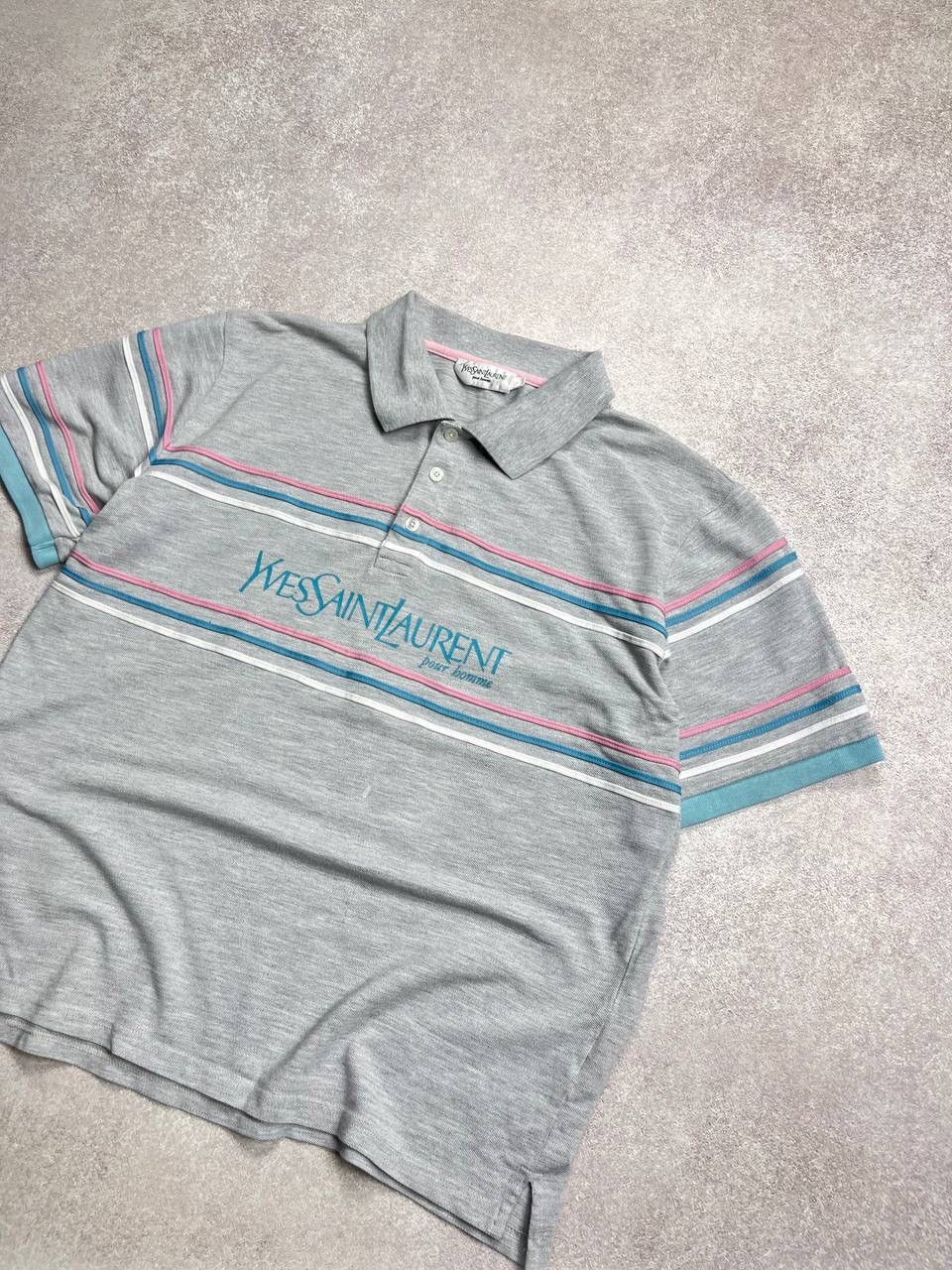 Yves Saint Laurent VINTAGE YSL YVES SAINT LAURENT BIG LOGO POLO SHIRT Y2K L Size US L / EU 52-54 / 3 - 2 Thumbnail