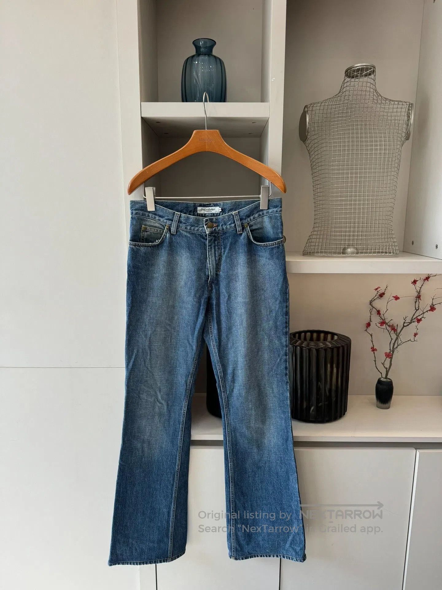 Yves Saint Laurent Vintage YSL 2004 Tom Ford Flare Jeans. Size US 31 - 2 Thumbnail