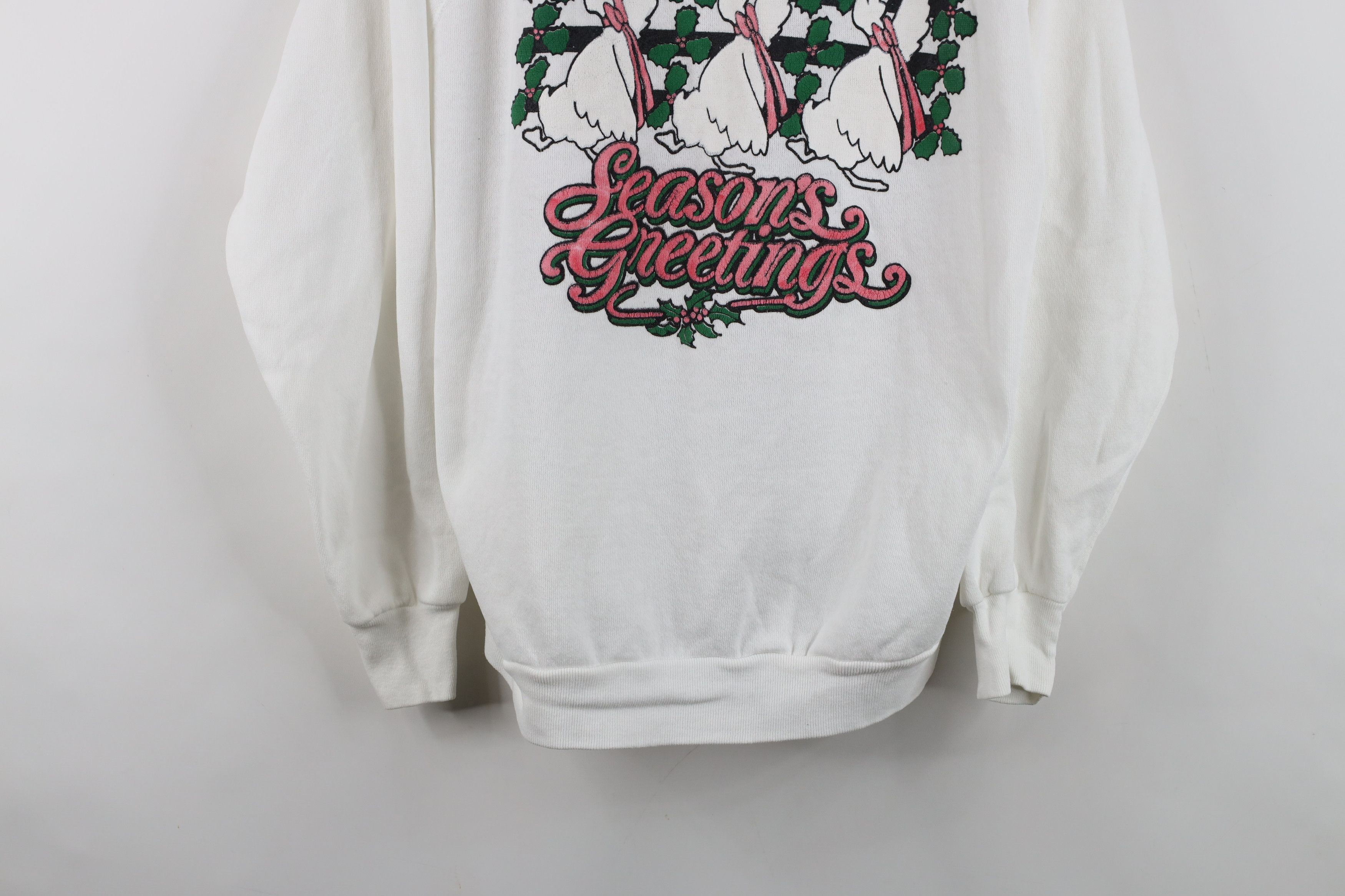 Vintage Vintage 70s 80s Streetwear Seasons Greetings Sweatshirt USA Size XL / US 12-14 / IT 48-50 - 3 Thumbnail