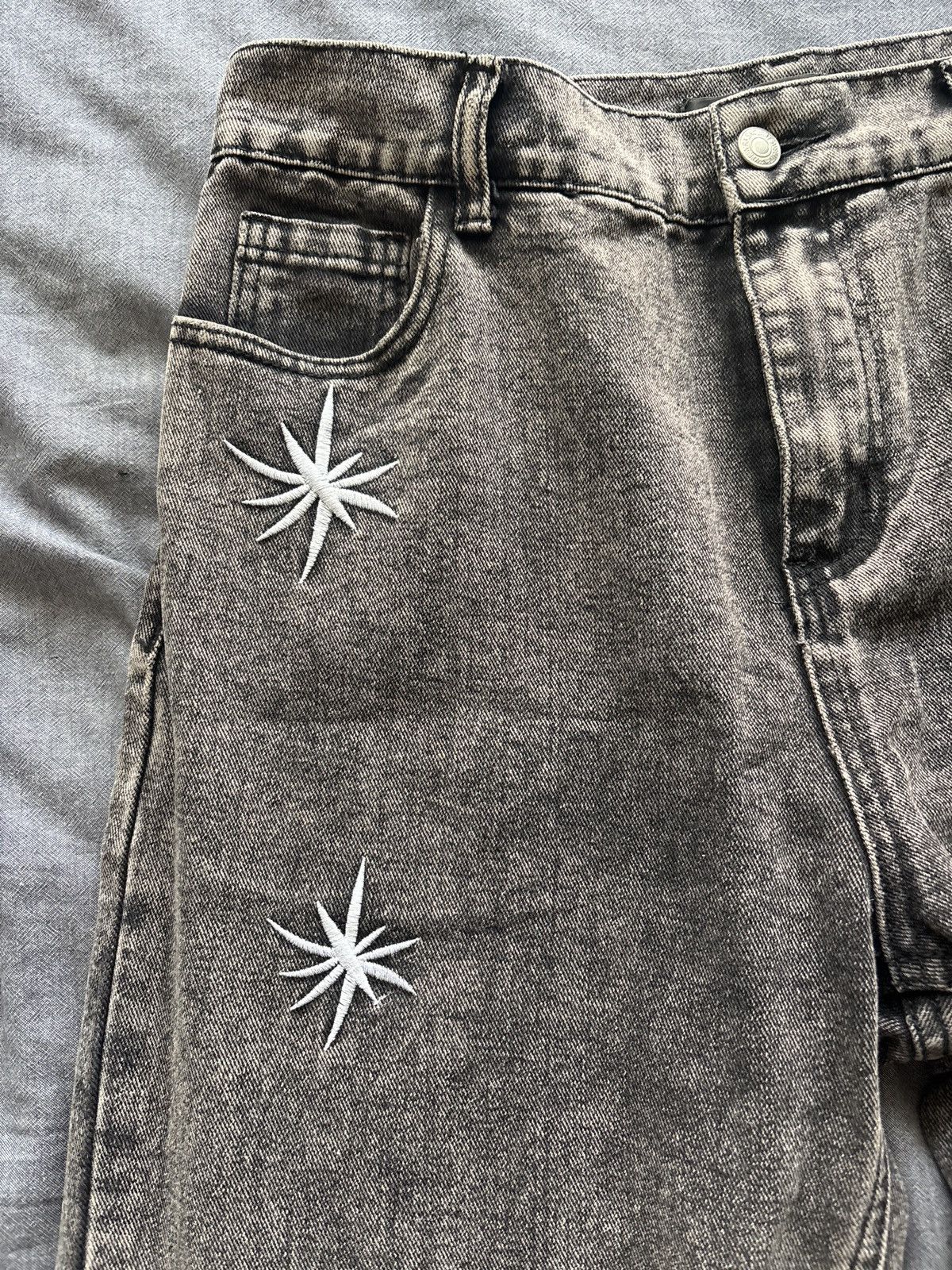 Other Editorial Department Skull Washed Jeans Size US 32 / EU 48 - 3 Thumbnail