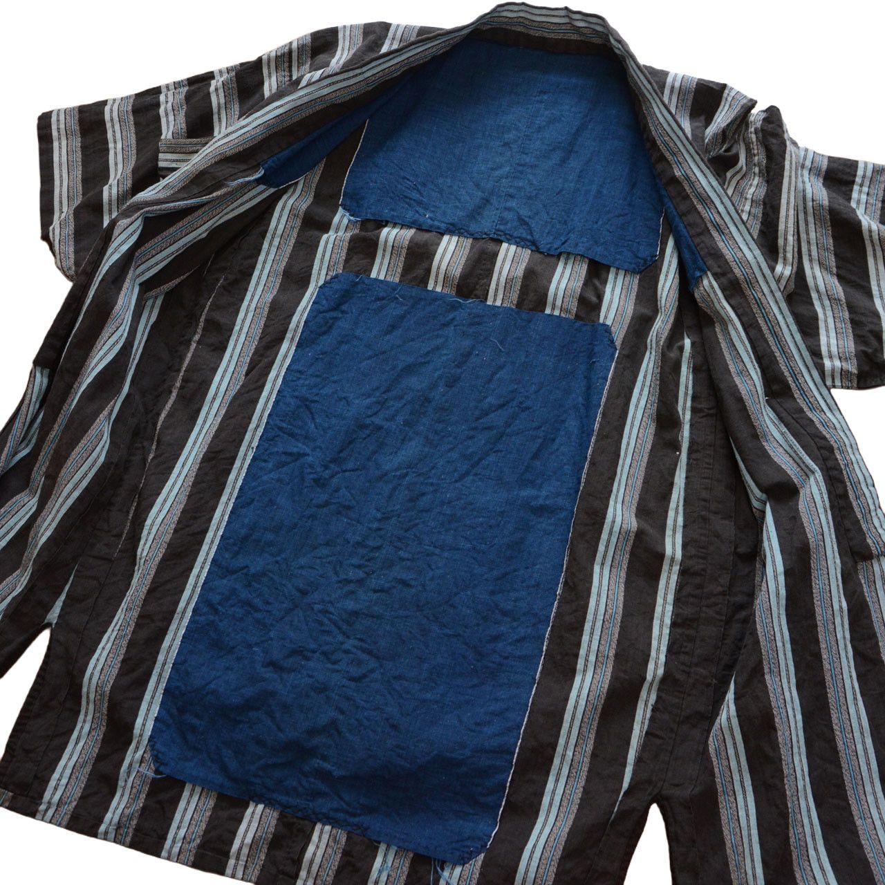 Other Noragi Jacket Vintage Japan Black Stripe Cotton Size US L / EU 52-54 / 3 - 10 Thumbnail