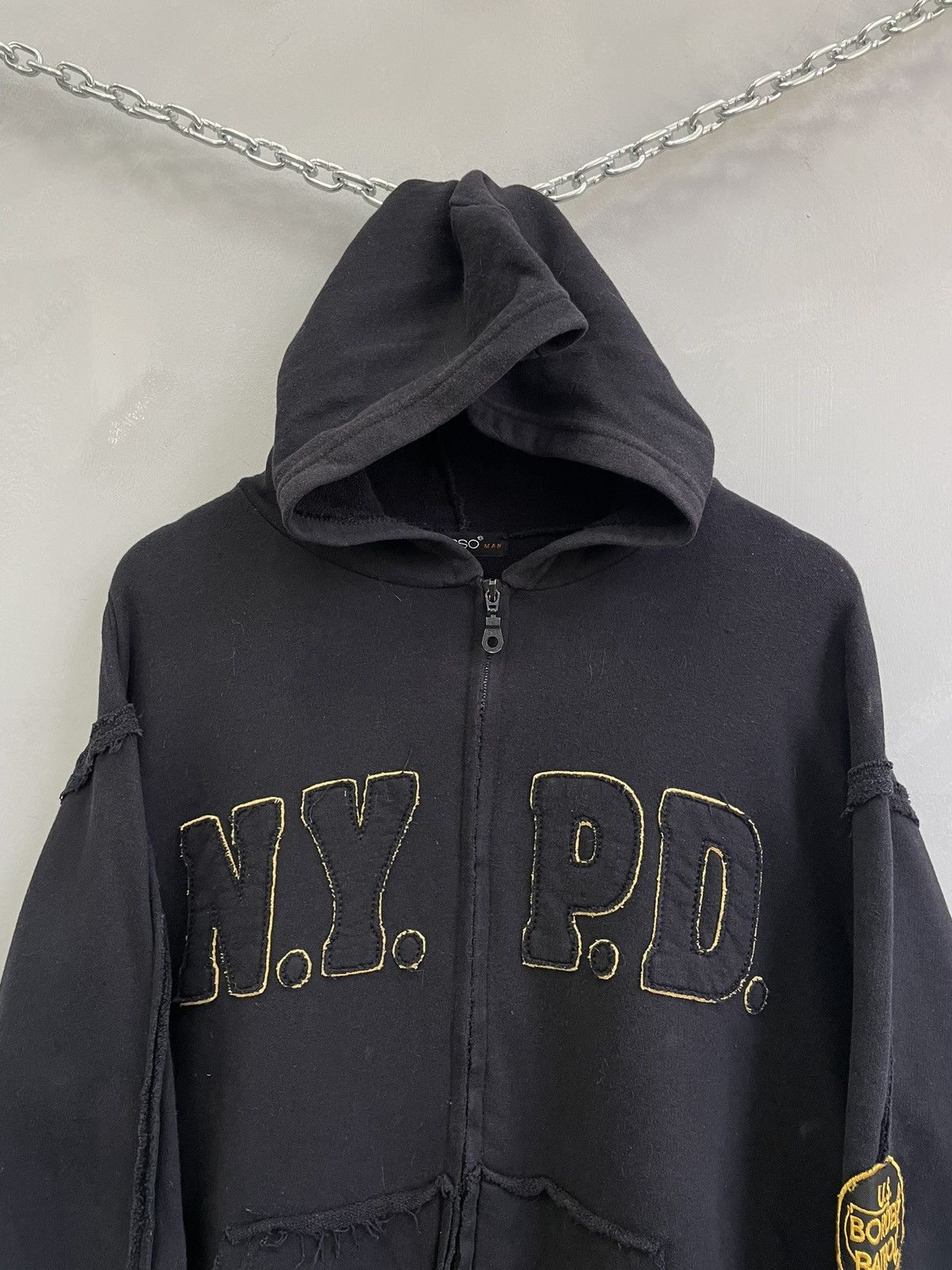 Diesel Vintage lgb style Police N.Y.P.D. Boxy hoodie y2k Size US L / EU 52-54 / 3 - 3 Thumbnail