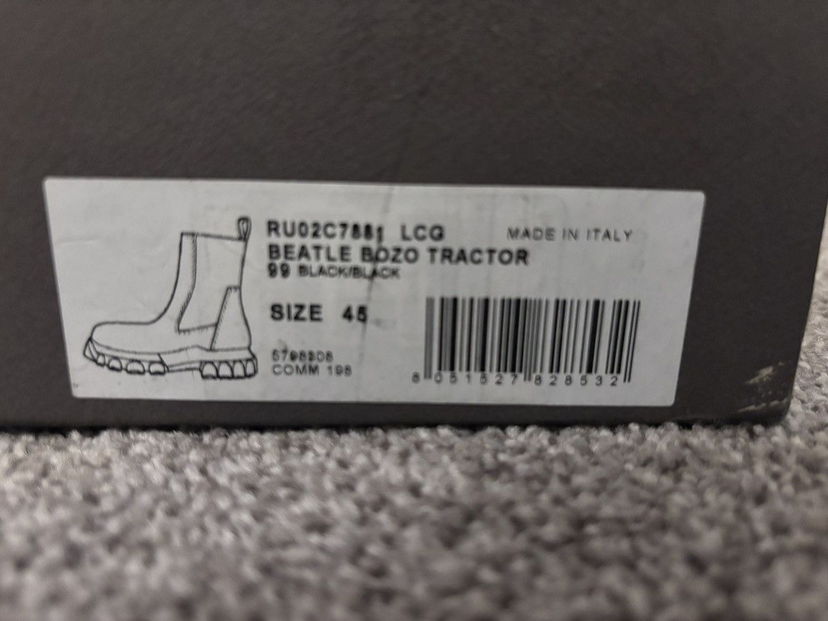 Rick Owens Drkshdw Rick Owen's Bozo Beatles Boots - size 11.5 US size 45 EU Size US 11 / EU 44 - 6 Thumbnail