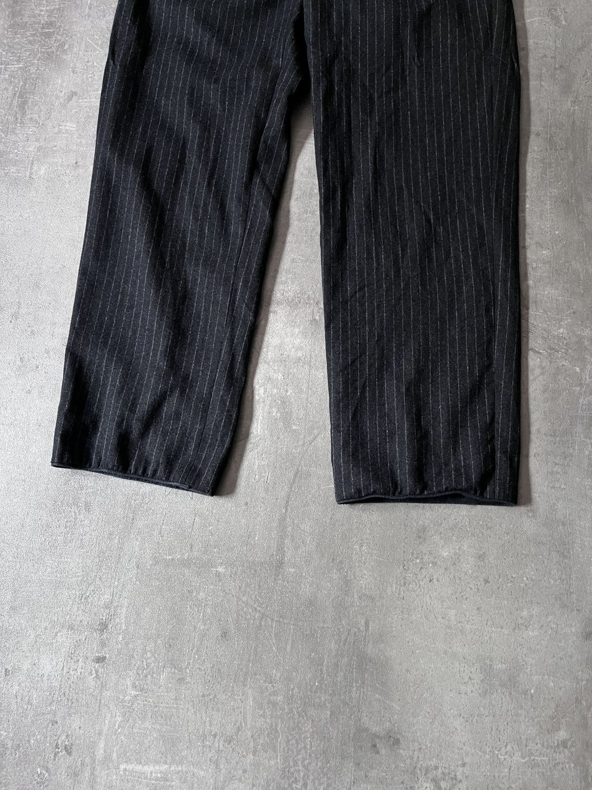 Prada Prada Vintage wool black striped pants Size US 32 / EU 48 - 3 Thumbnail