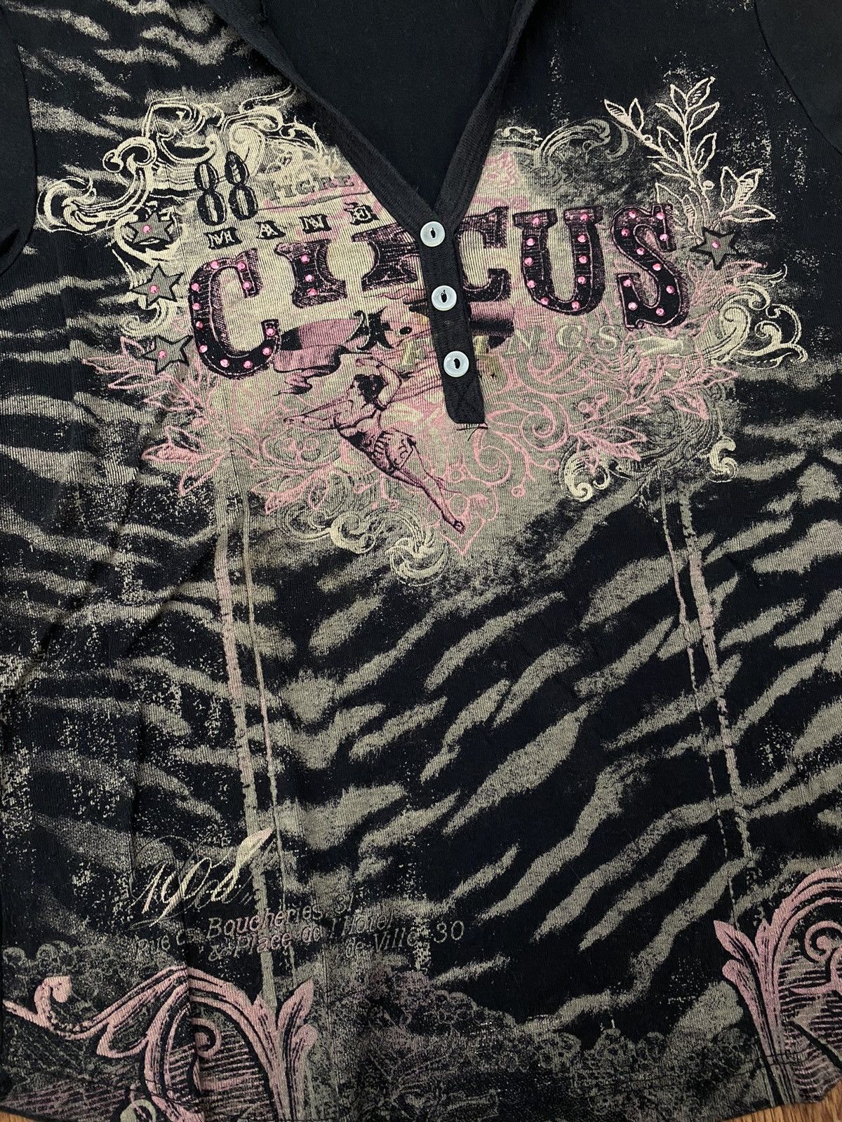 If Six Was Nine × Japanese Brand × Le Grande Bleu (L.G.B.) Susan Lawrence circus hooded tees Size S / US 4 / IT 40 - 2 Thumbnail