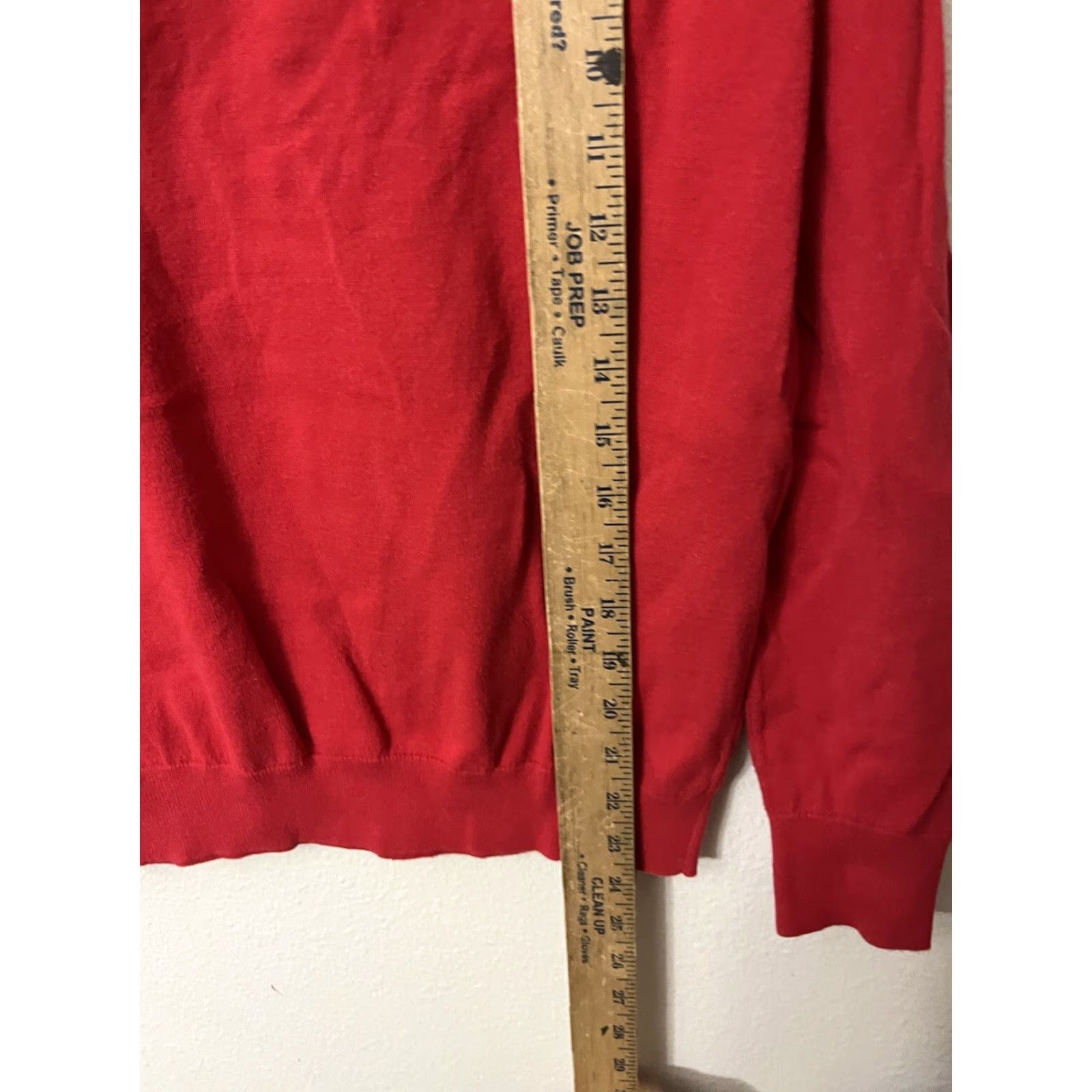 Gap Gap Sweatshirt Small Red Solid Crew Neck Pullover Women Activewear Knit Cotton Blend S - Regular Fit Size S / US 4 / IT 40 - 5 Thumbnail