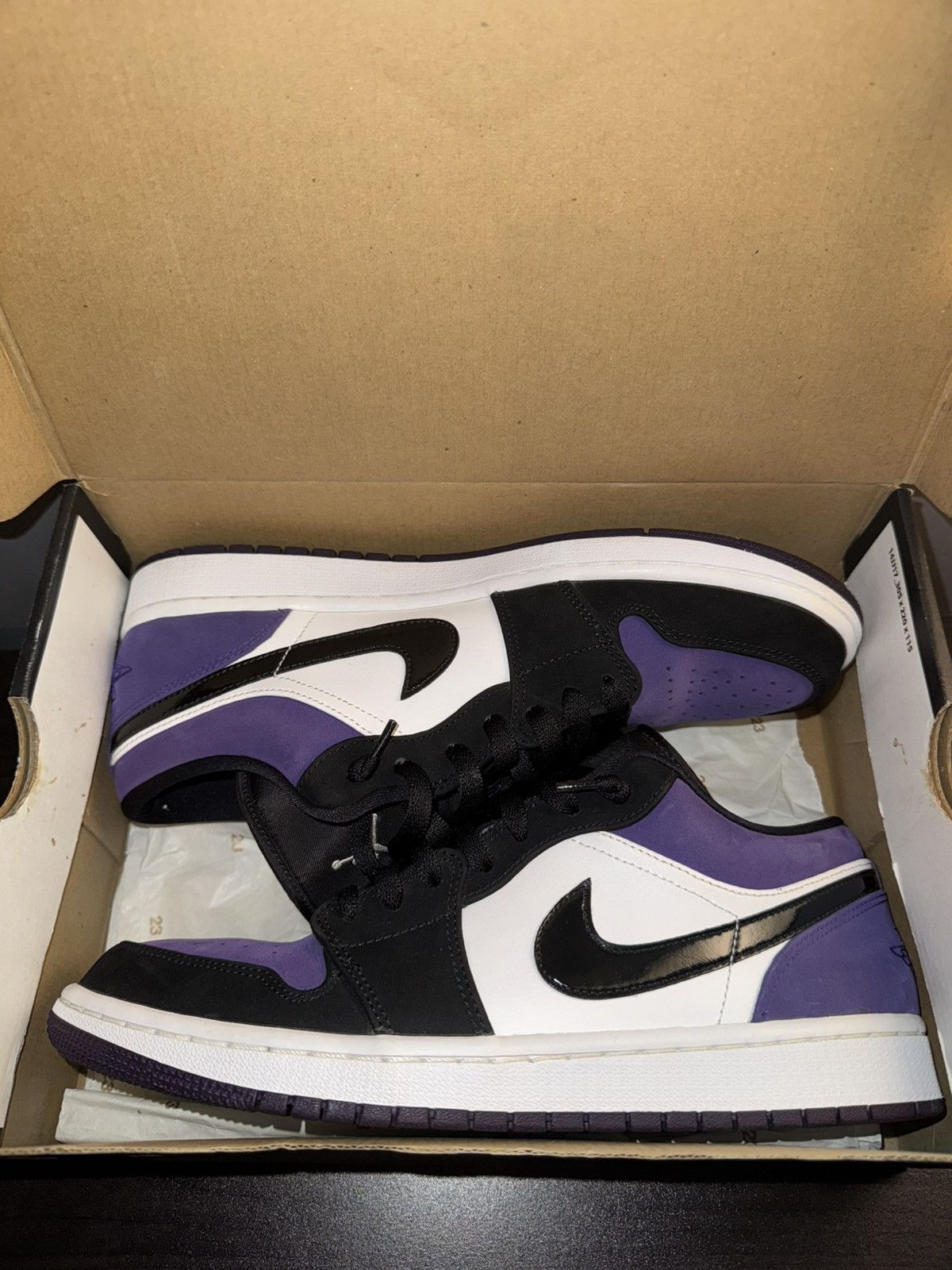 Jordan Brand Air Jordan 1 Low Court Purple Size US 10 / EU 43 - 2 Thumbnail