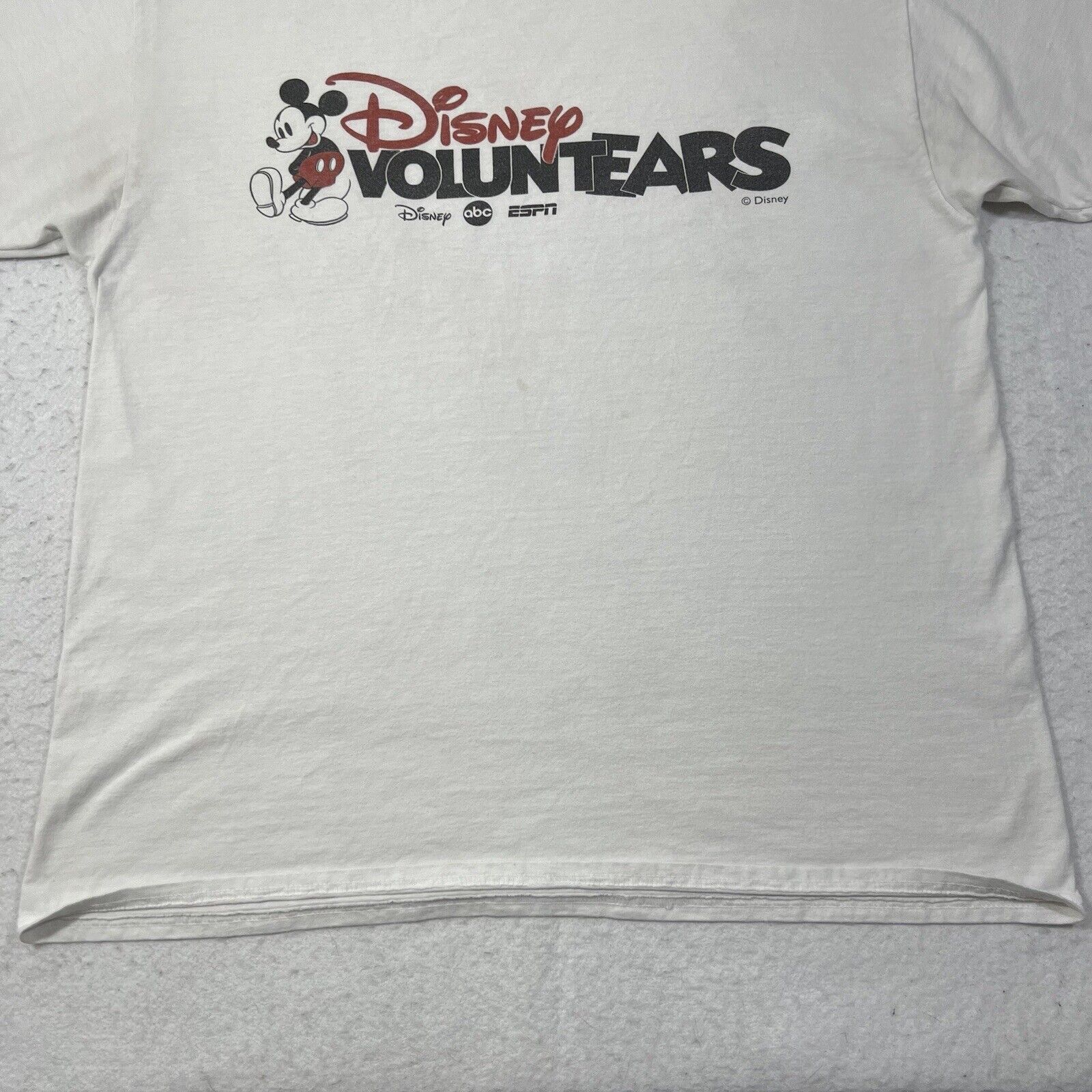 Hanes Vintage Disney Voluntears Mickey Mouse Graphic T Shirt Size US L / EU 52-54 / 3 - 6 Thumbnail
