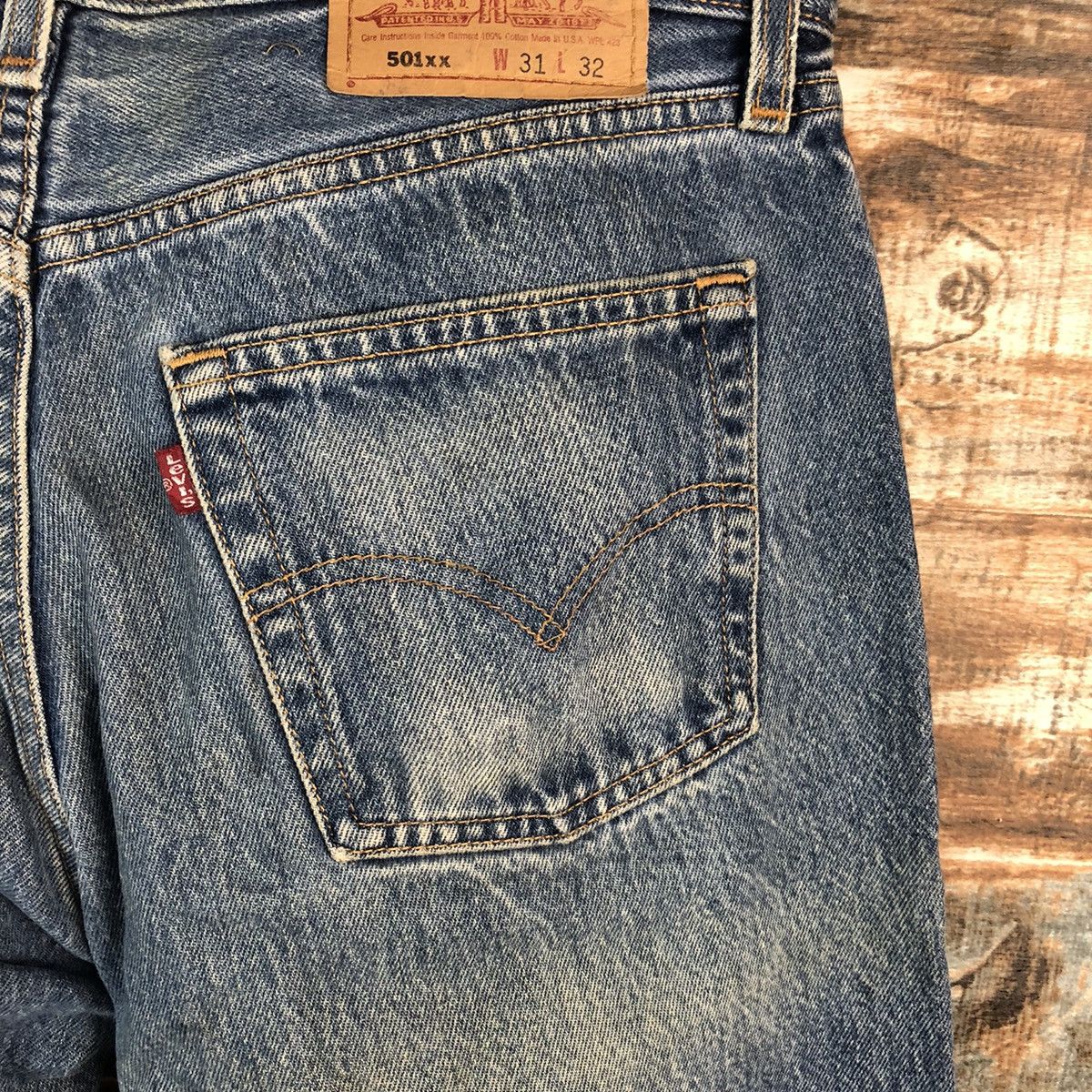 Levi's DL Levis 501 X Wildstyle super Lovers Rock denim #A2620 Size US 31 - 20 Thumbnail