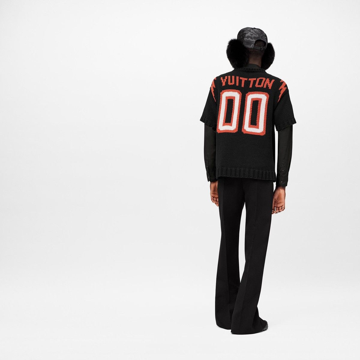 Louis Vuitton Chunky Intarsia Football Sweater